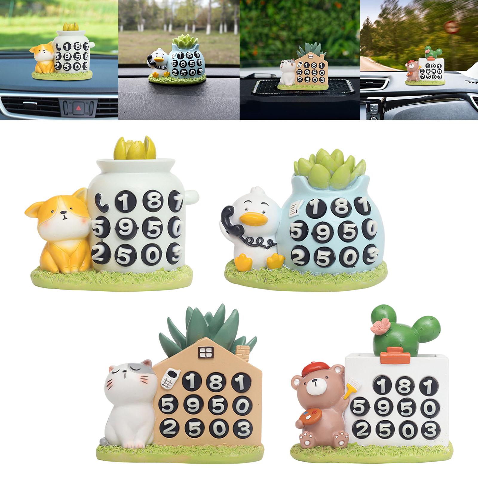 Car Dashboard Ornament Bonsai Decor for Home Interior Display Auto Gifts puppy