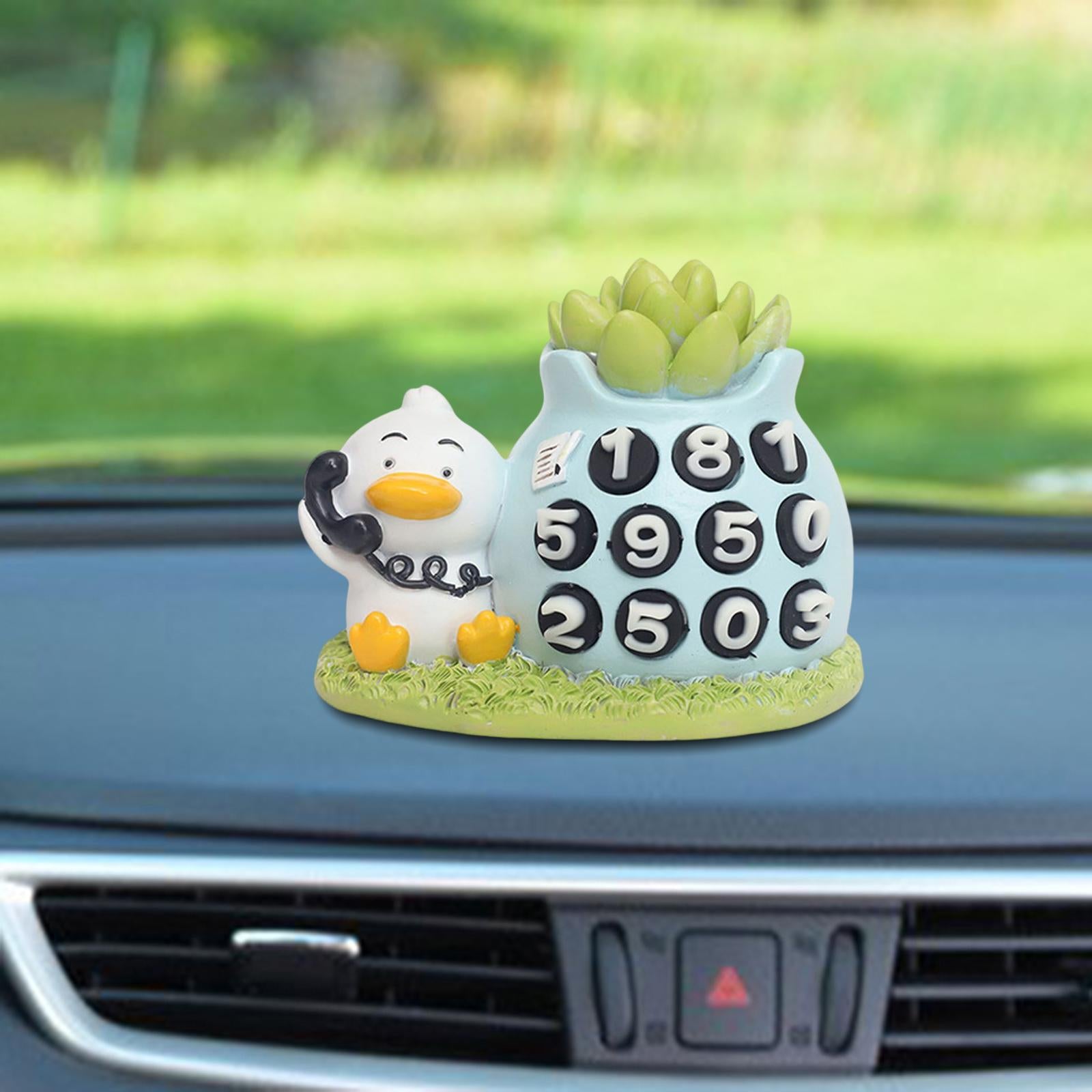 Car Dashboard Ornament Bonsai Decor for Home Interior Display Auto Gifts duck