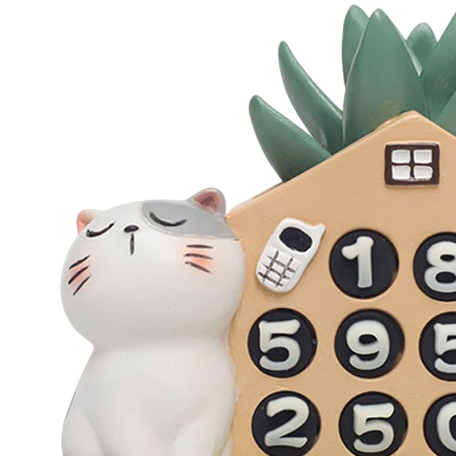 Car Dashboard Ornament Bonsai Decor for Home Interior Display Auto Gifts cat