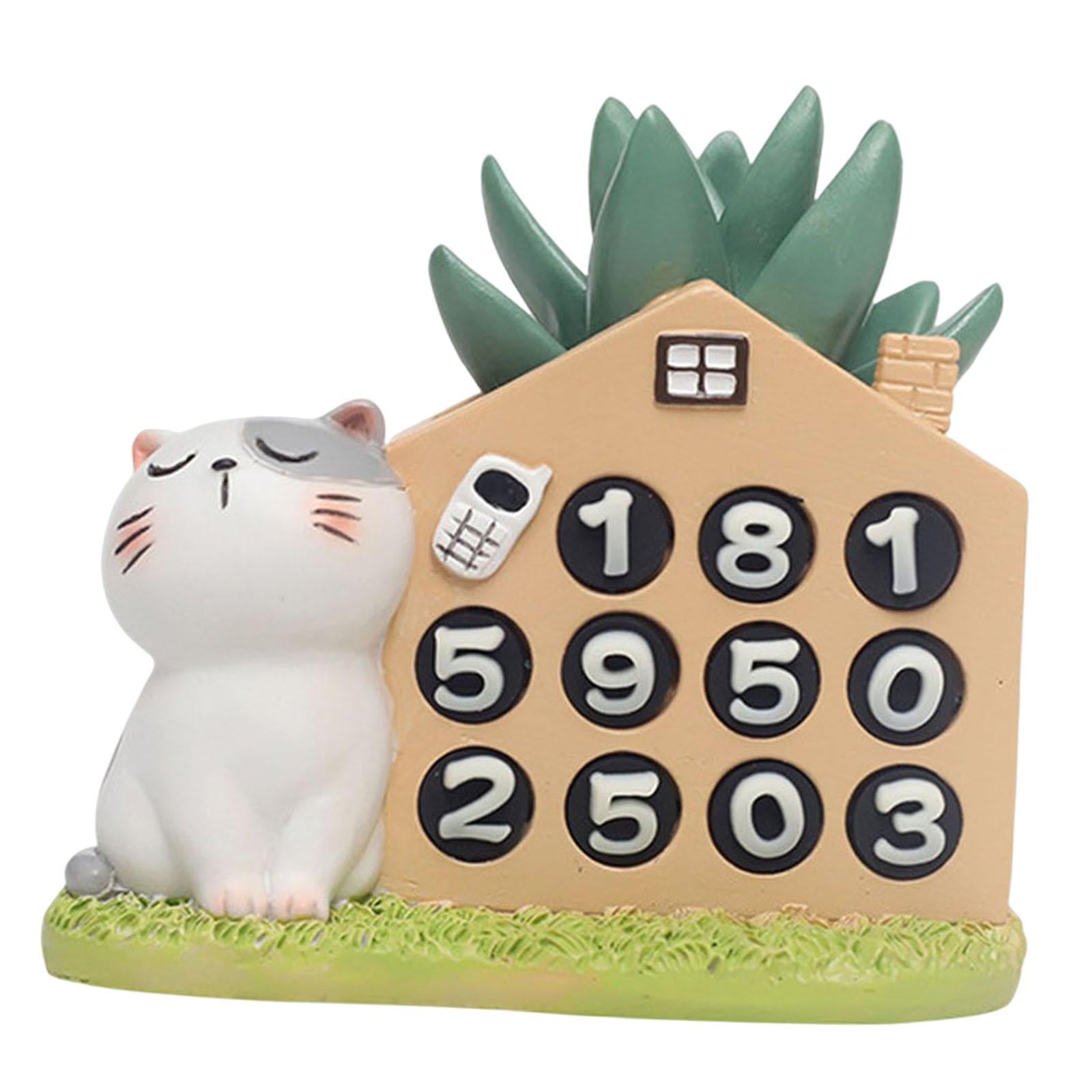 Car Dashboard Ornament Bonsai Decor for Home Interior Display Auto Gifts cat