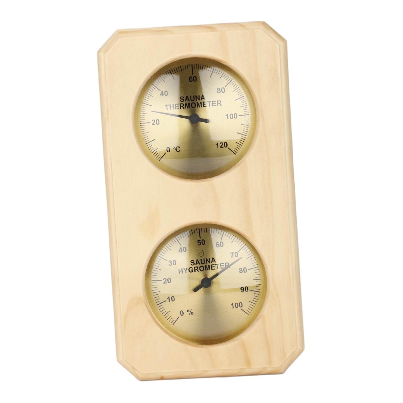 2 in1 Sauna Thermometer Hygrometer Wall Mounted Temperature Measurement