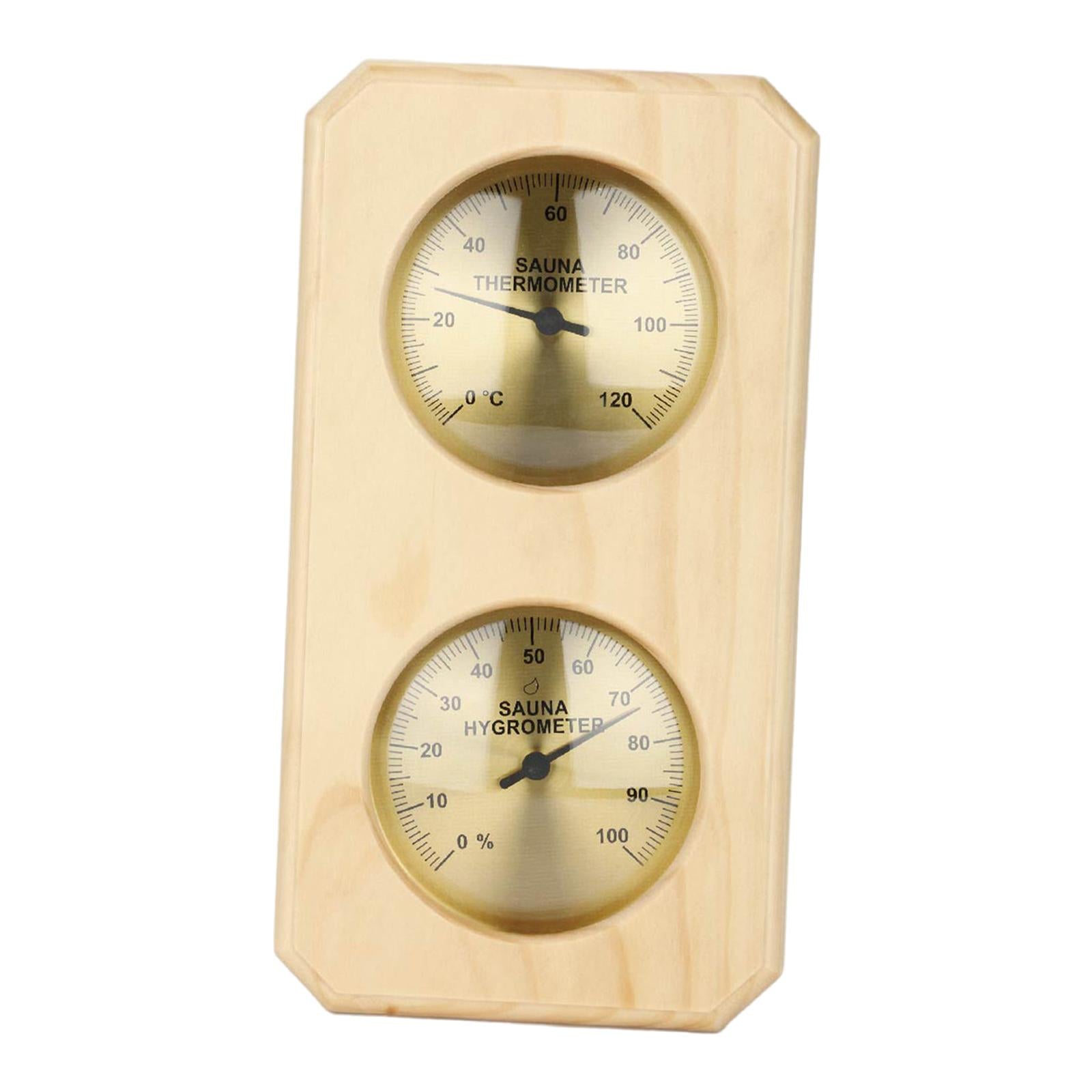 2 in1 Sauna Thermometer Hygrometer Wall Mounted Temperature Measurement