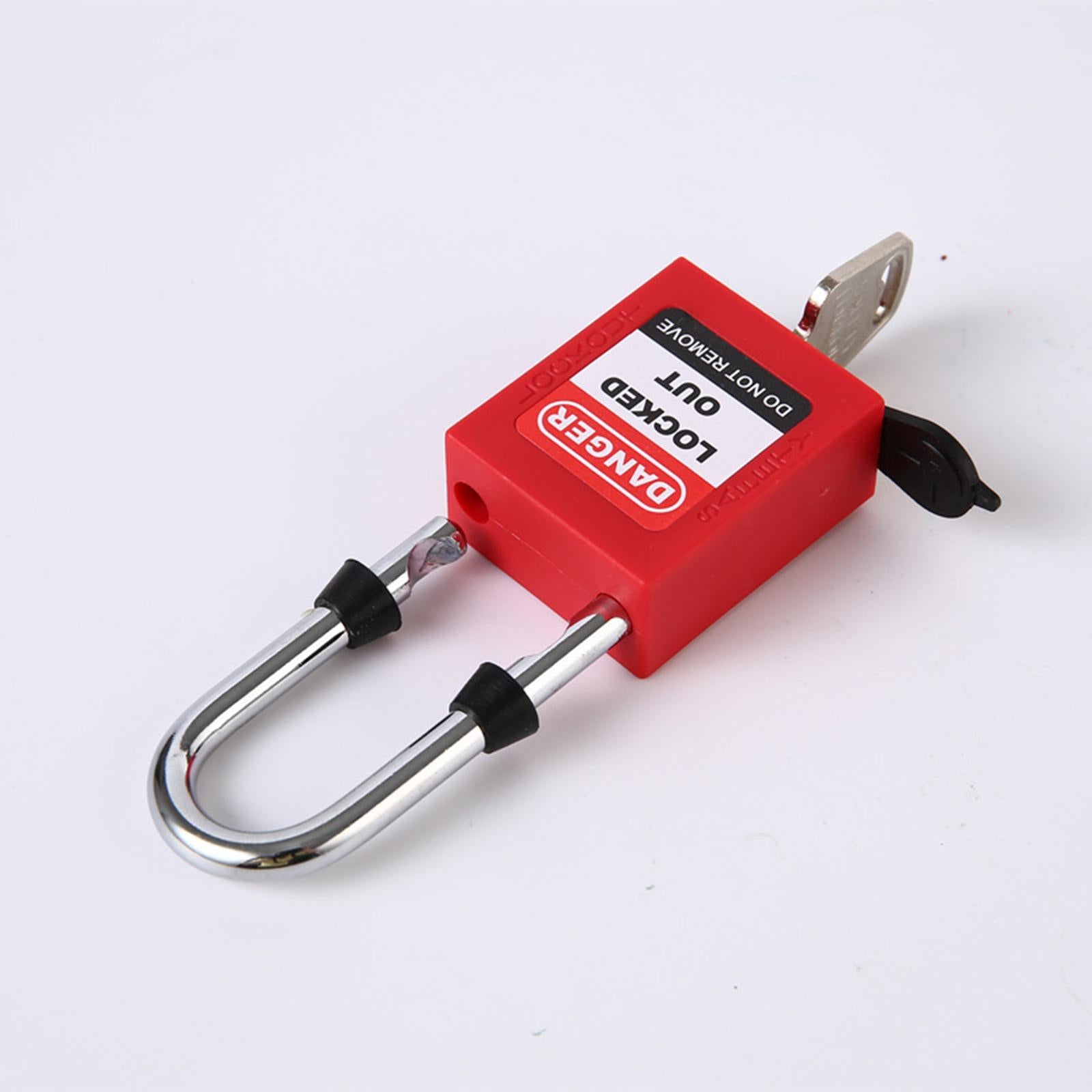 Lockout Tagout Locks Safety Padlocksteel Shackle Lightweight Red