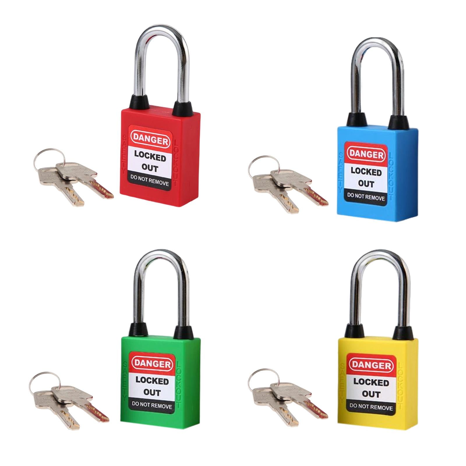 Lockout Tagout Locks Safety Padlocksteel Shackle Lightweight Red