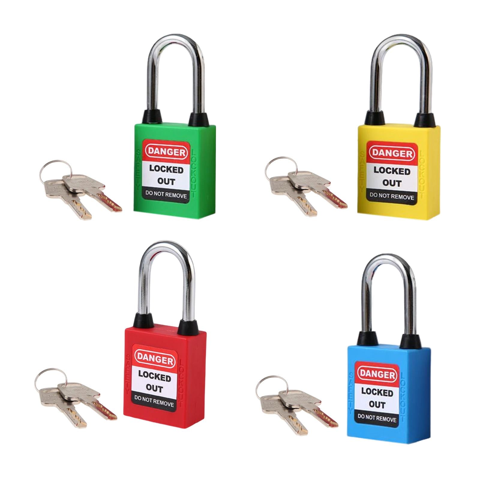 Lockout Tagout Locks Safety Padlocksteel Shackle Lightweight Red