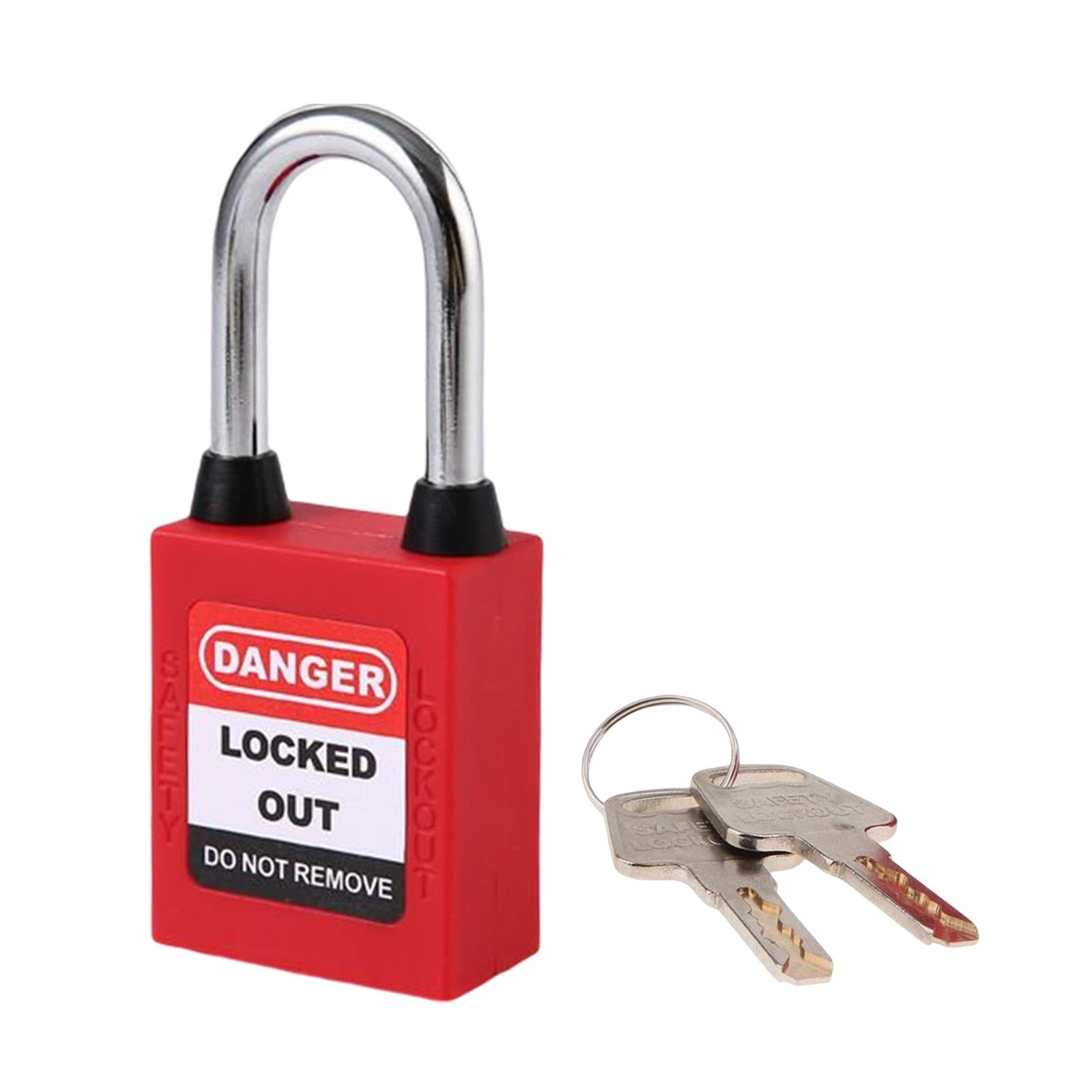 Lockout Tagout Locks Safety Padlocksteel Shackle Lightweight Red