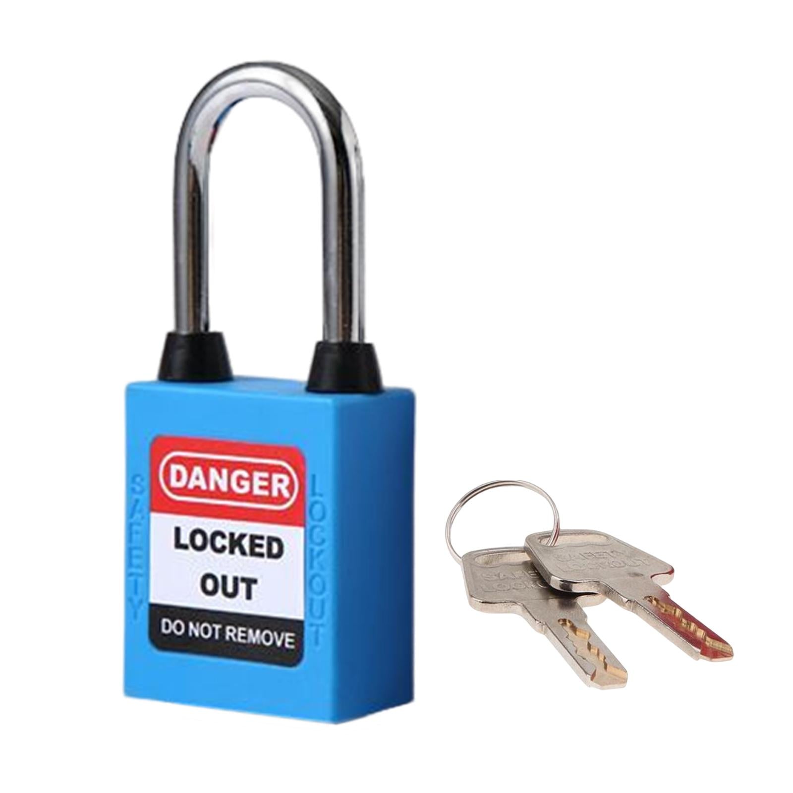 Lockout Tagout Locks Safety Padlocksteel Shackle Lightweight Blue