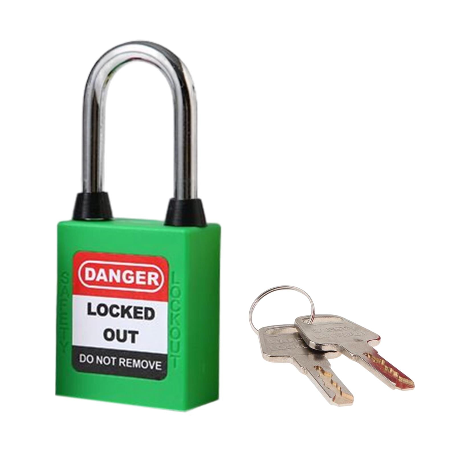 Lockout Tagout Locks Safety Padlocksteel Shackle Lightweight Green