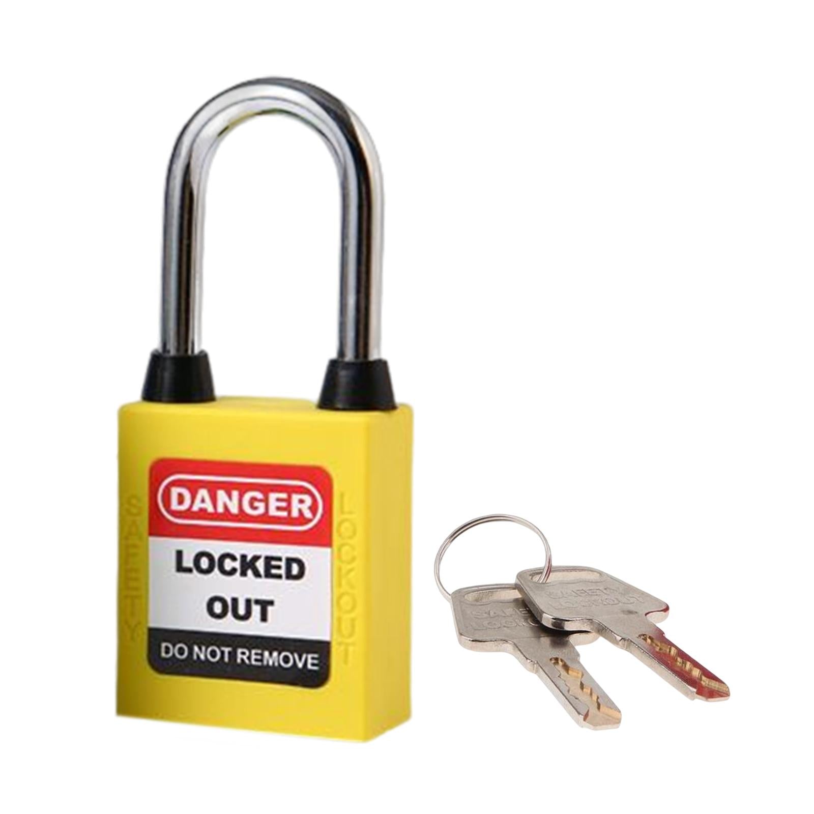 Lockout Tagout Locks Safety Padlocksteel Shackle Lightweight Yellow