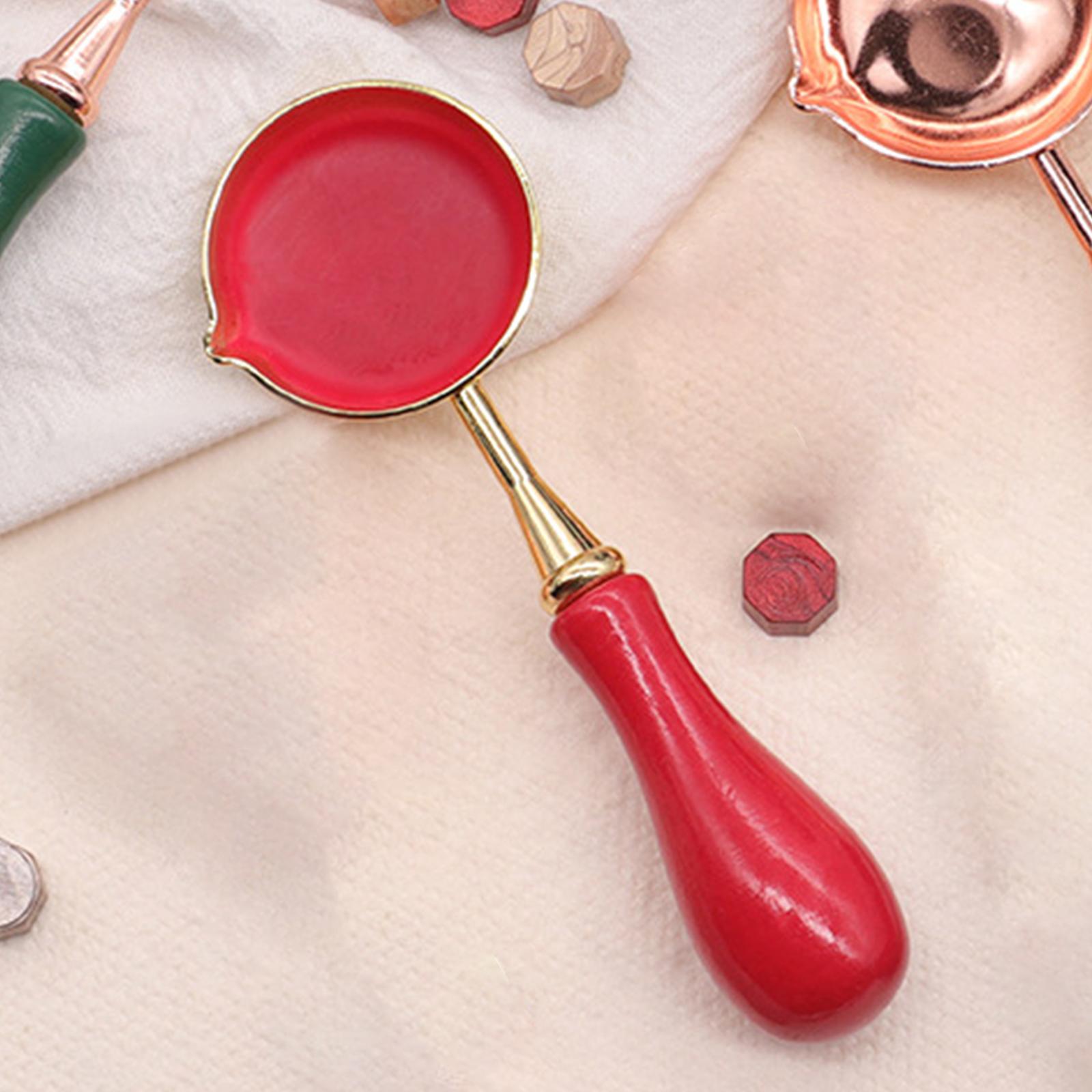 Stamp Melting Spoon for DIY Letter Card Making Party Favors Stamp Maker red