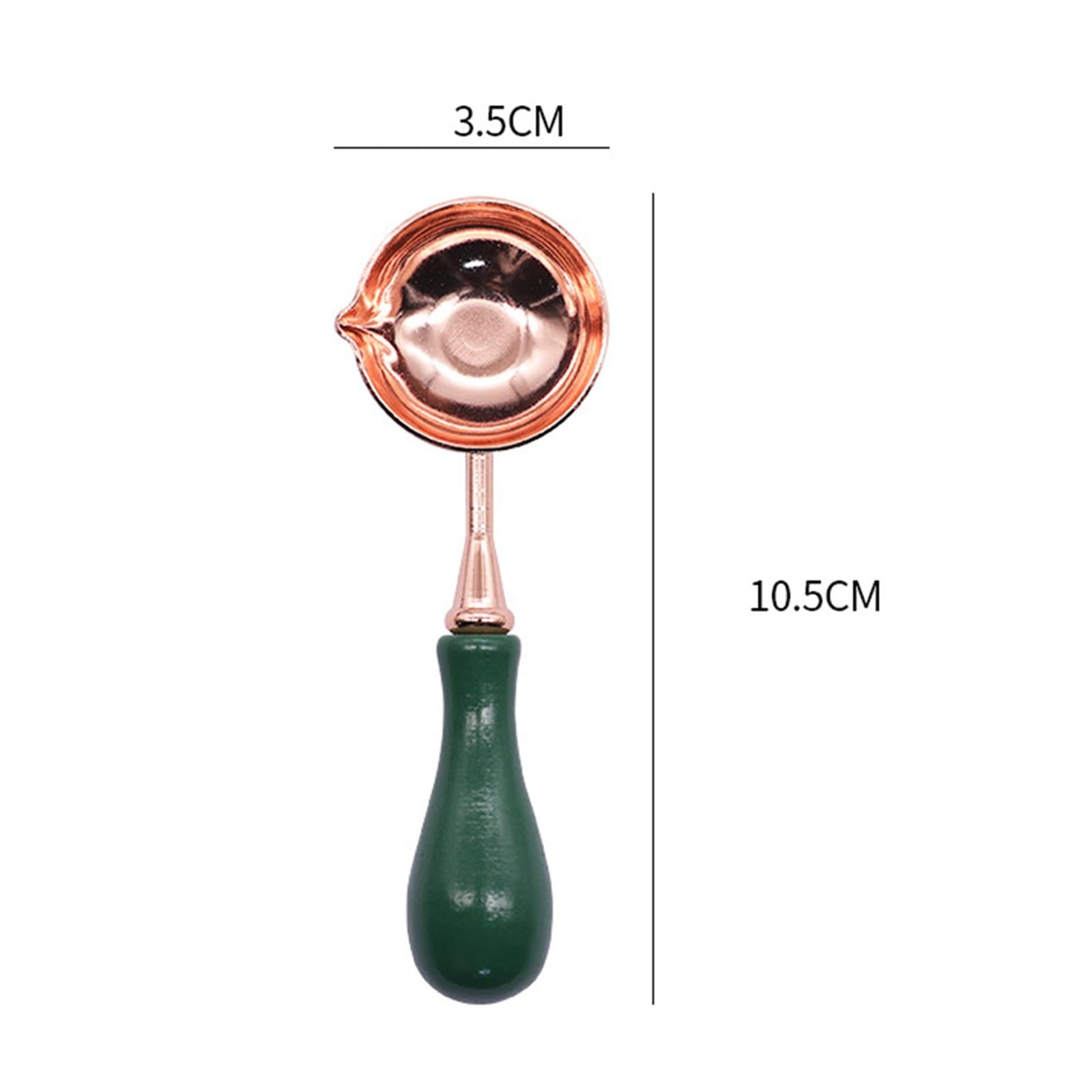 Stamp Melting Spoon for DIY Letter Card Making Party Favors Stamp Maker dark green