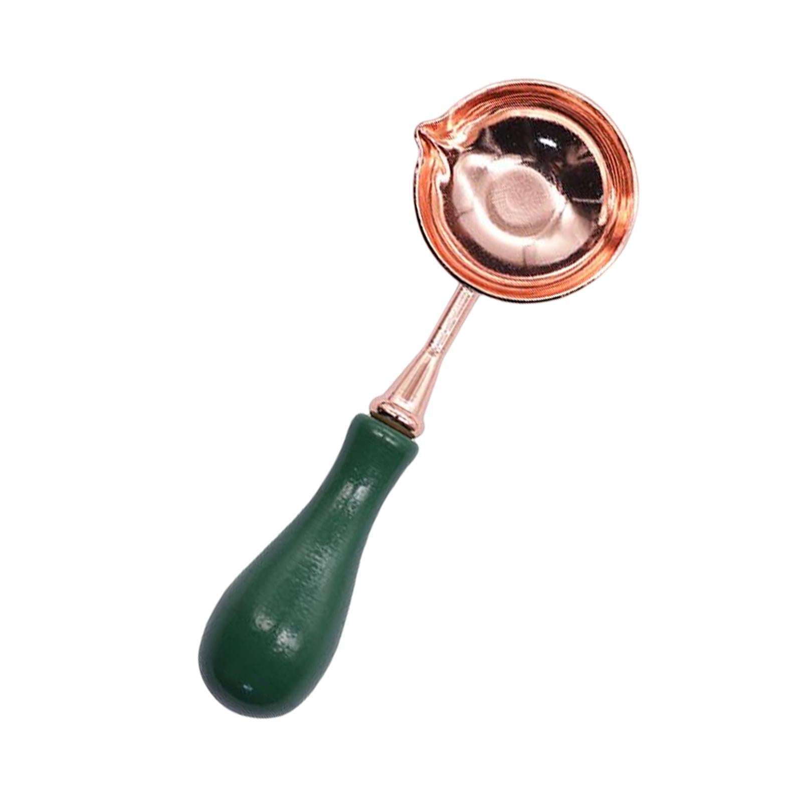 Stamp Melting Spoon for DIY Letter Card Making Party Favors Stamp Maker dark green