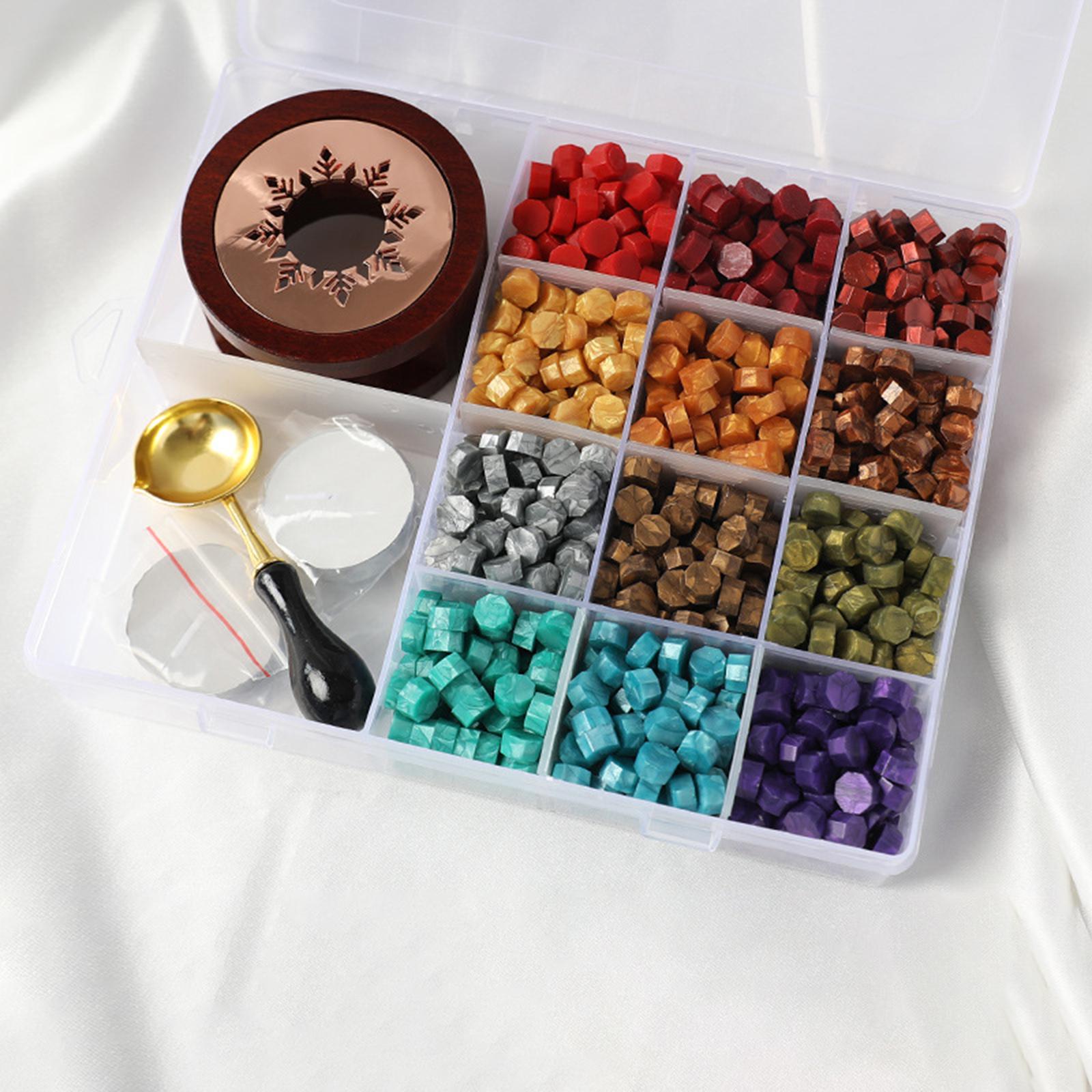 Wax Seal Kit Sealing Wax Beads Kit DIY Wax Beads for Crafts Decoration C
