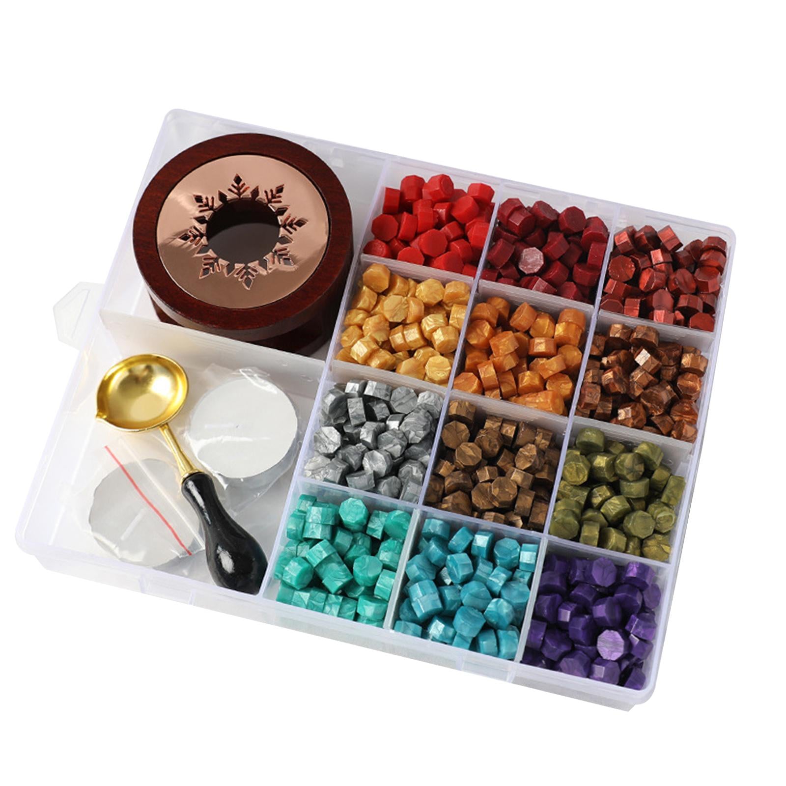 Wax Seal Kit Sealing Wax Beads Kit DIY Wax Beads for Crafts Decoration C