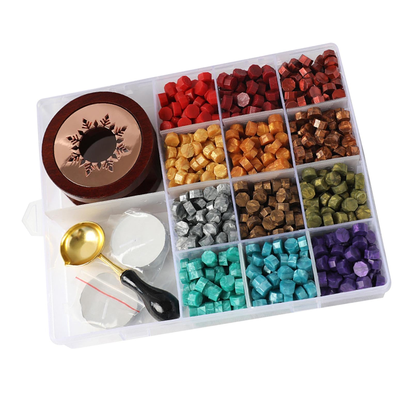 Wax Seal Kit Sealing Wax Beads Kit DIY Wax Beads for Crafts Decoration C