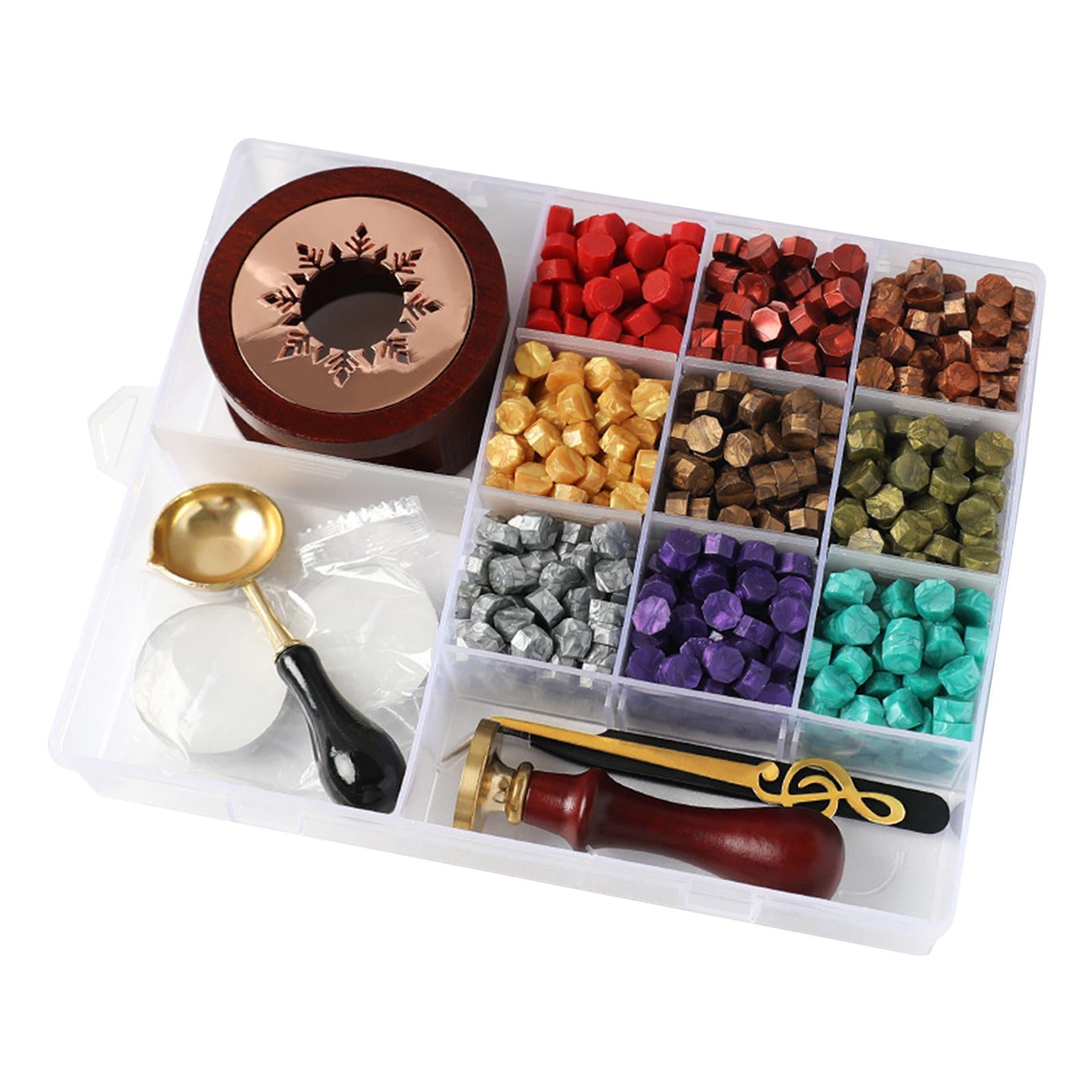 Wax Seal Kit Sealing Wax Beads Kit DIY Wax Beads for Crafts Decoration D