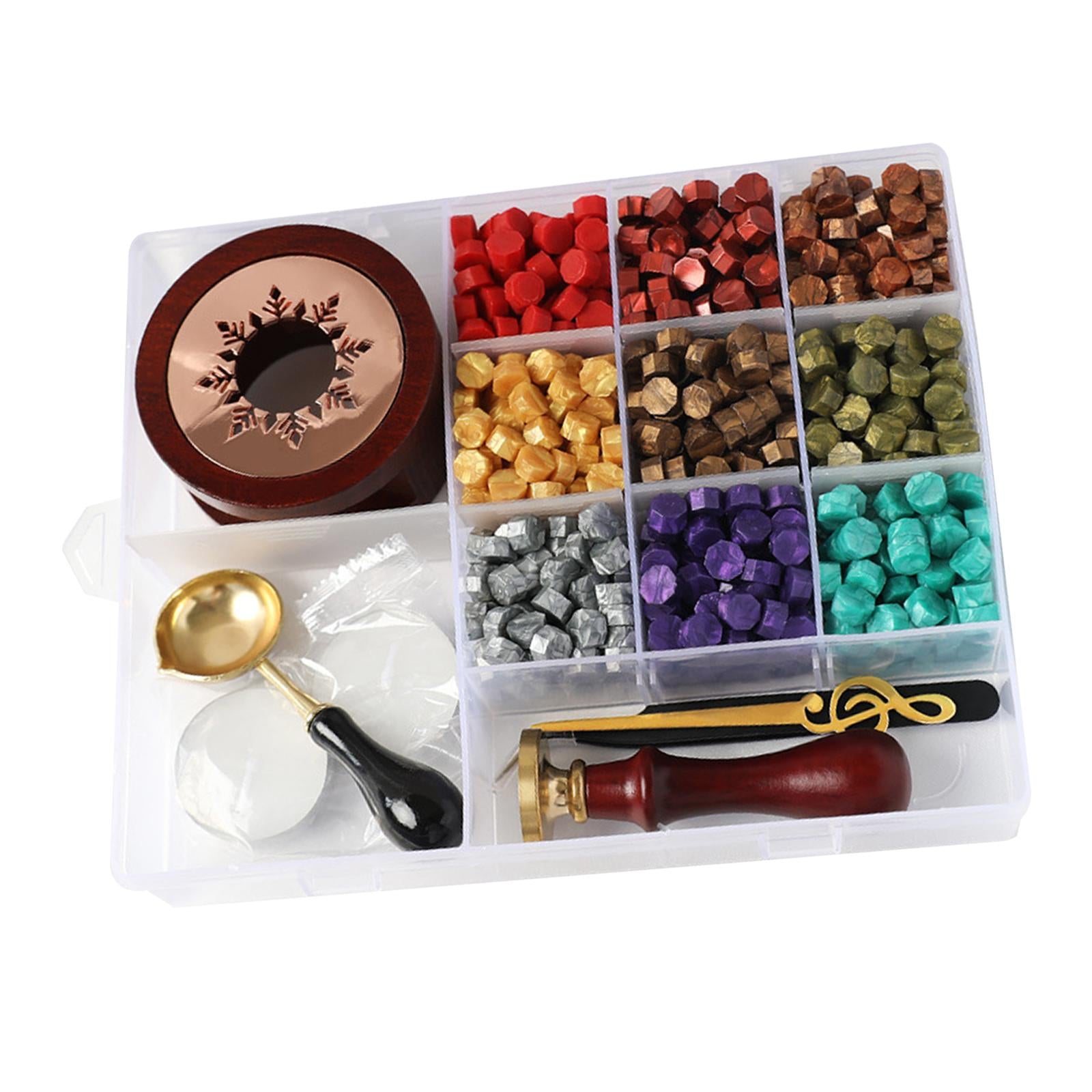 Wax Seal Kit Sealing Wax Beads Kit DIY Wax Beads for Crafts Decoration D