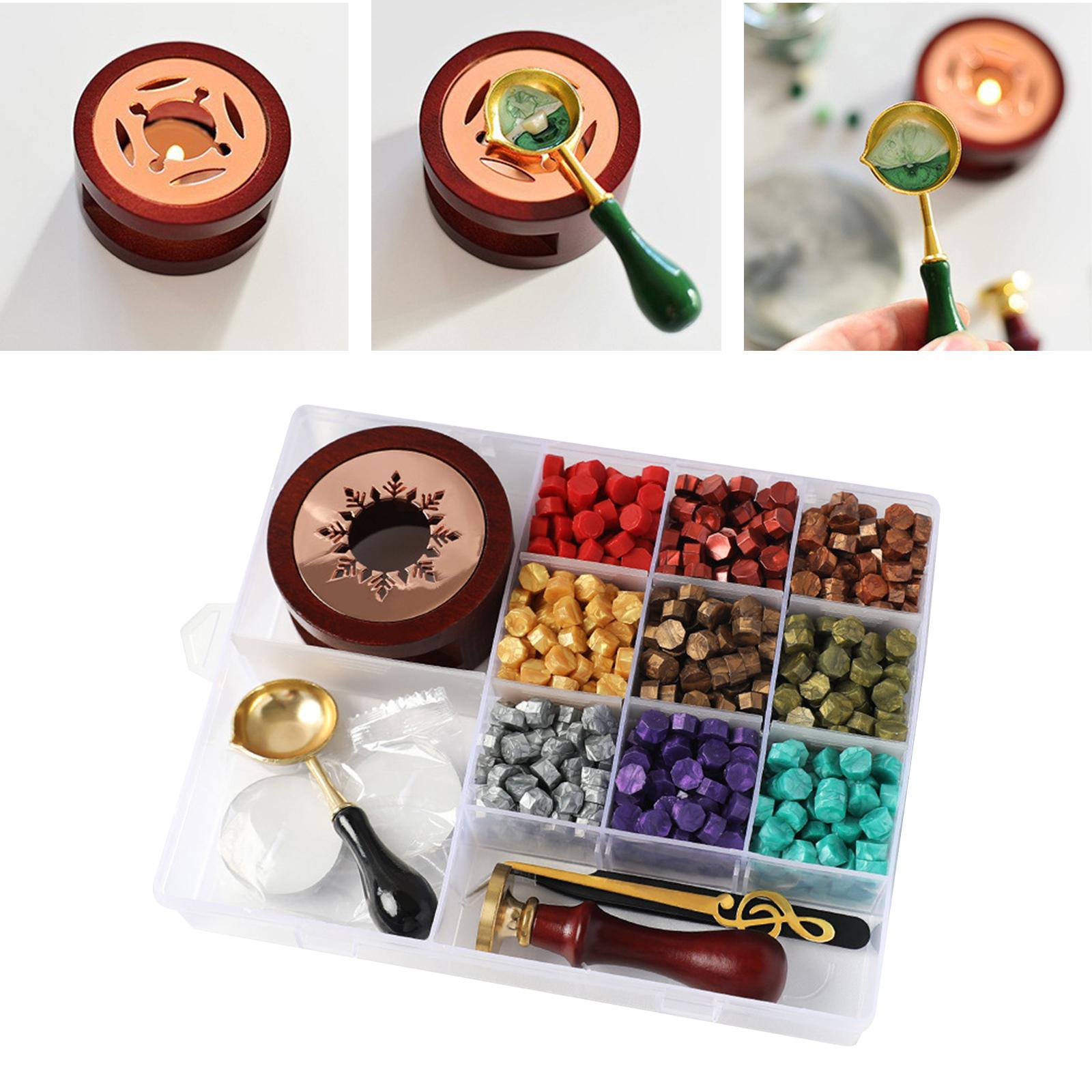 Wax Seal Kit Sealing Wax Beads Kit DIY Wax Beads for Crafts Decoration D