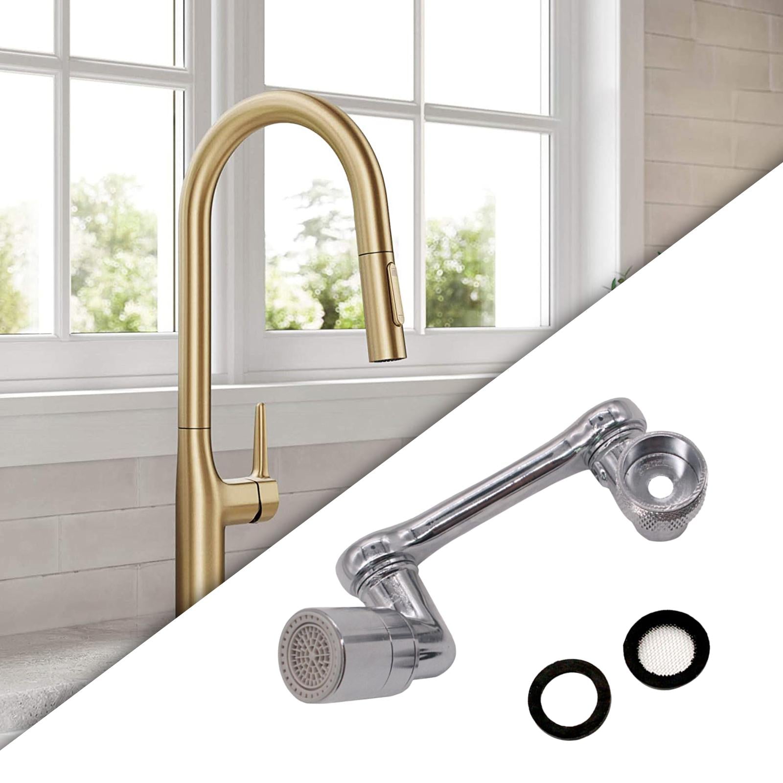 1080 Rotation Flexible Faucet Extender for Restaurant Kitchen Sink Home