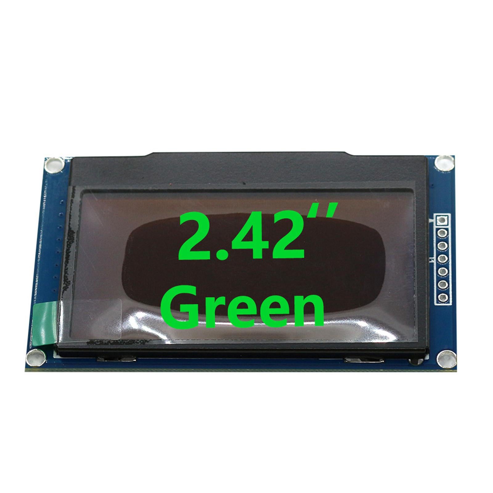2.42 OLED LCD Display Module 4Pin 128x64 SSD1309 LCD Screen Green Light"