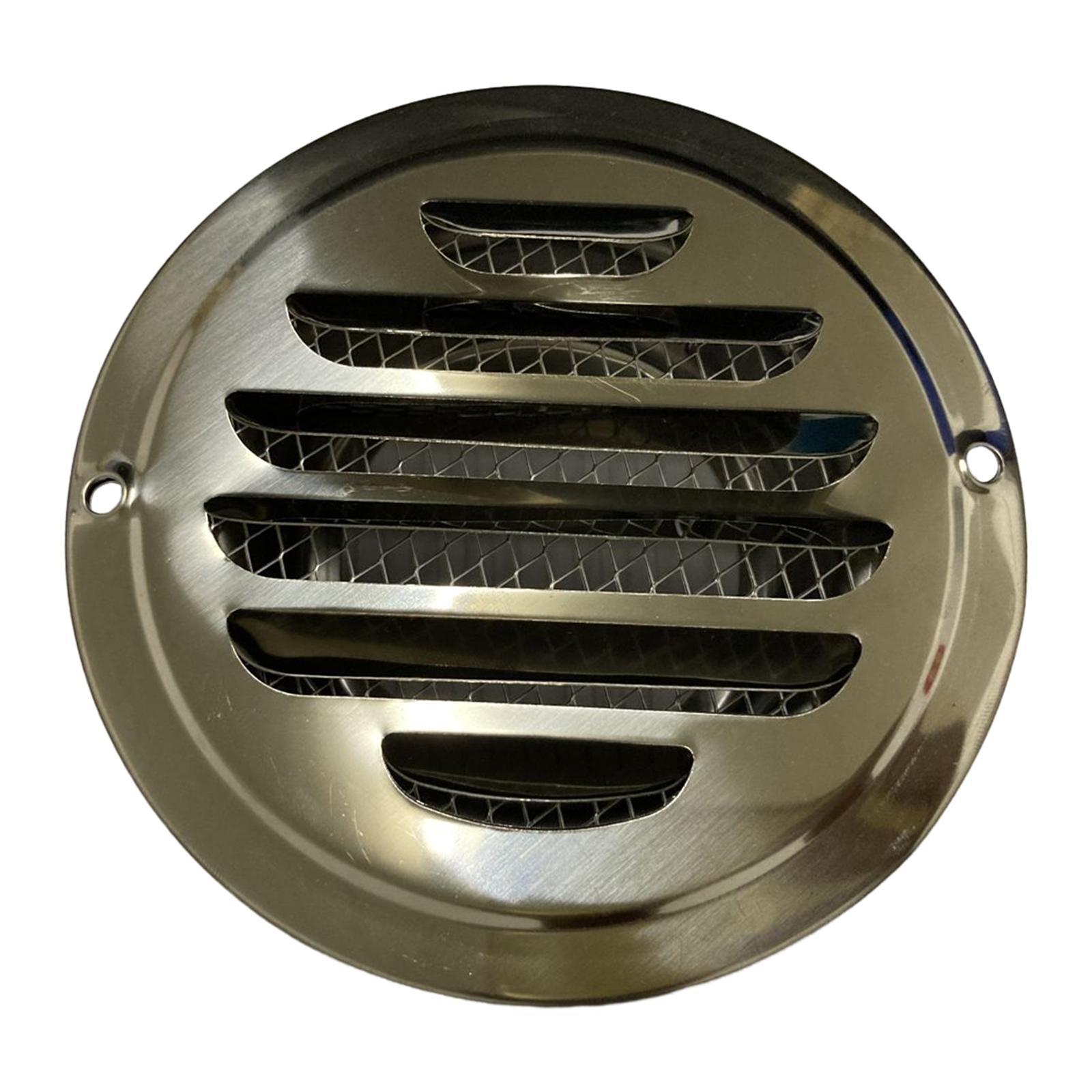 Louvered Grille Cover Vent Stainless Steel Air Vent Grilles for House Wall 80mm