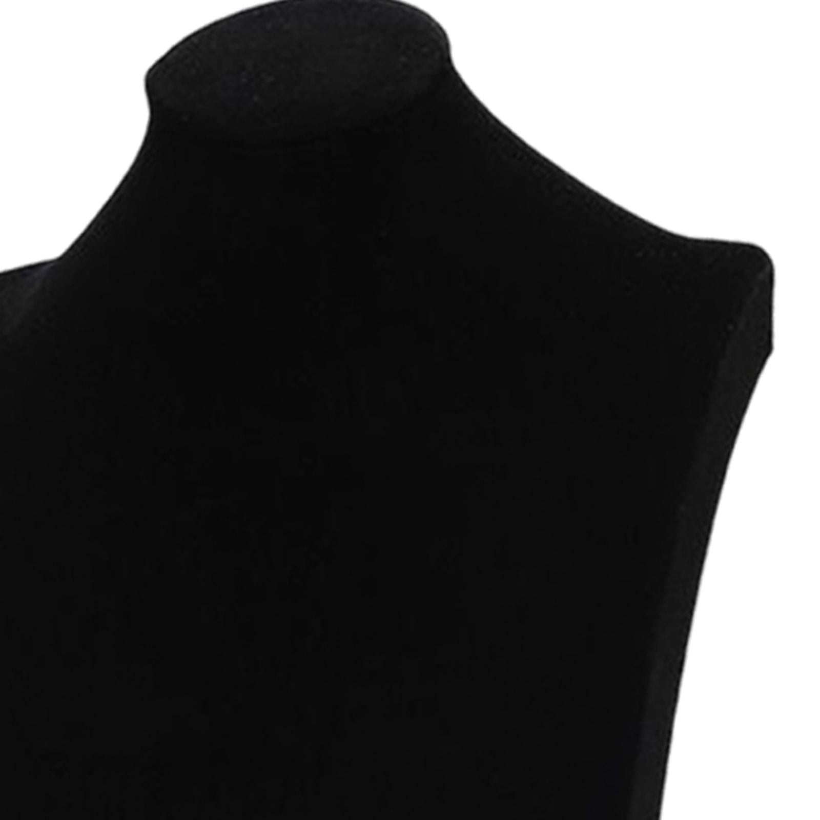Necklace Pendant Chain Jewelry Bust Necklace Mannequin  24cm Black