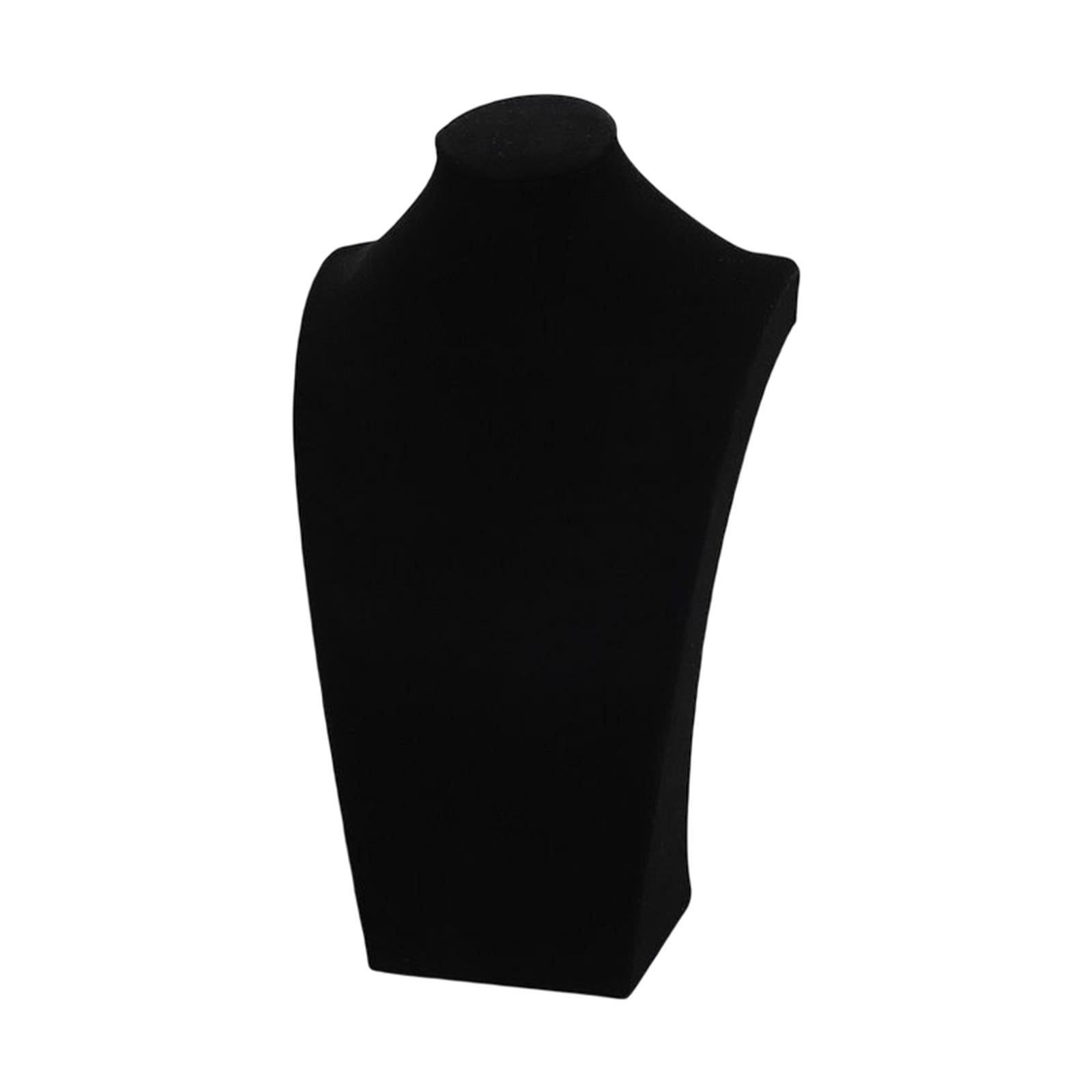 Necklace Pendant Chain Jewelry Bust Necklace Mannequin  24cm Black