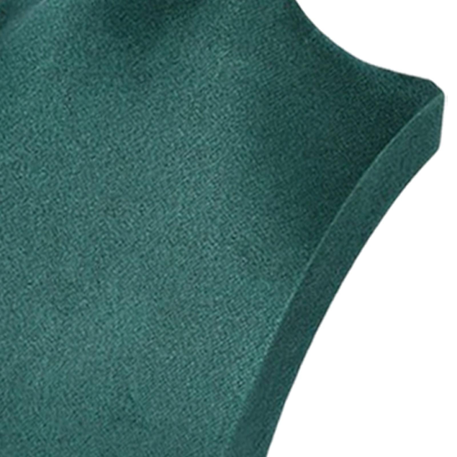 Necklace Pendant Chain Jewelry Bust Necklace Mannequin  24cm Dark Green