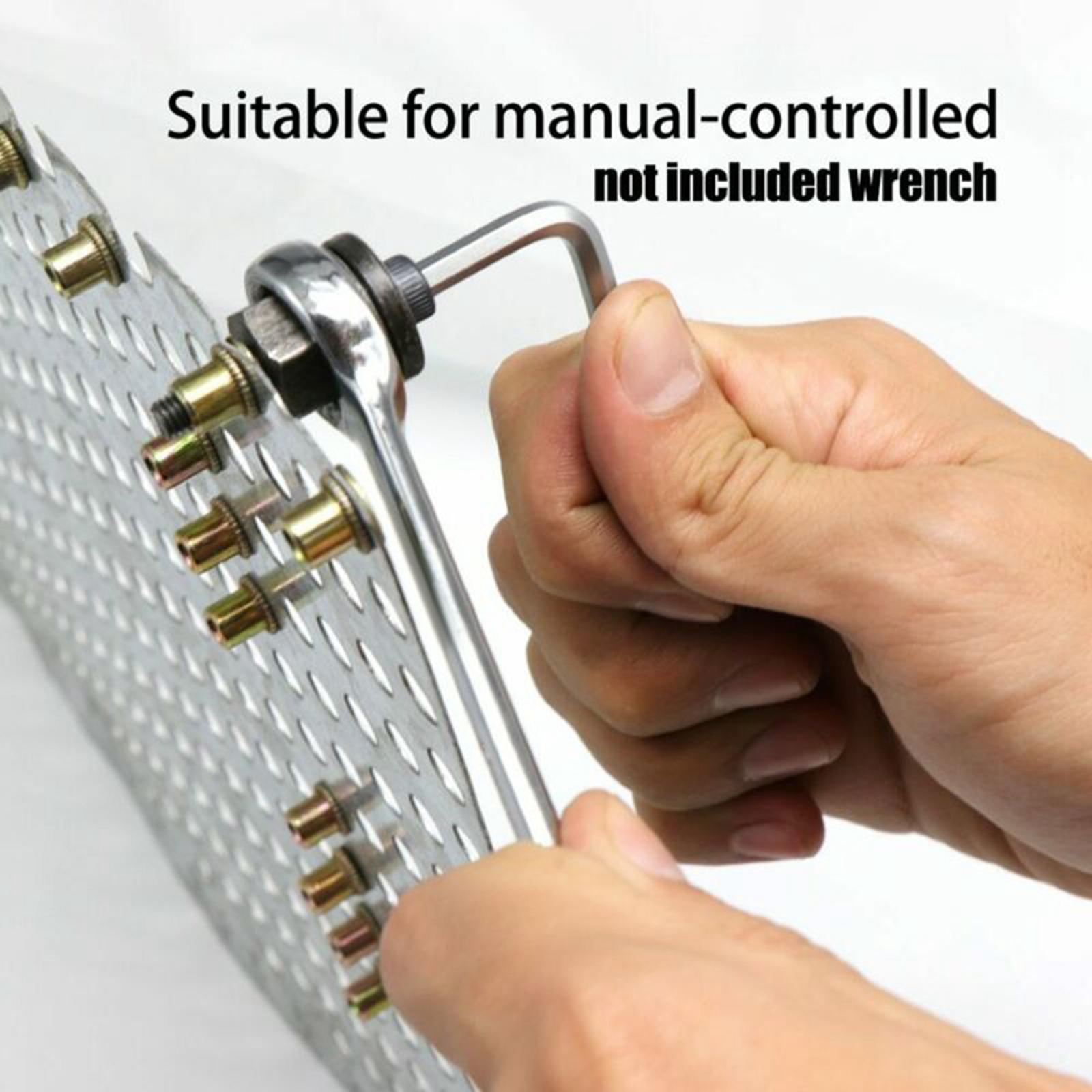 Cordless Rivet Nut Gun Hand Nut Rivet Gun Tip M10 Riveting Tool Nut Mandrels