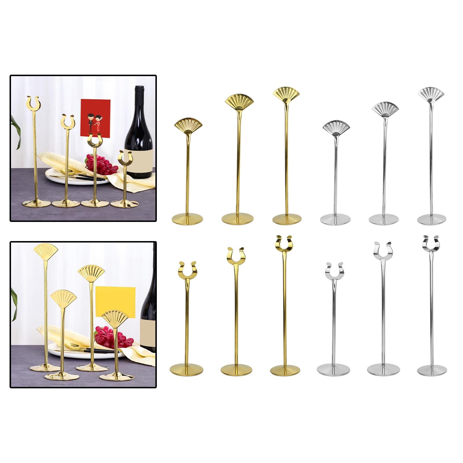 Metal Table Number Holder Home Decor Cute for Wedding Party Table Number Sector Titanium 10in