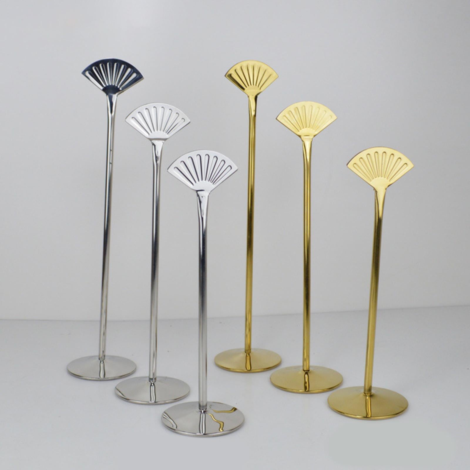 Metal Table Number Holder Home Decor Cute for Wedding Party Table Number Sector Titanium 10in