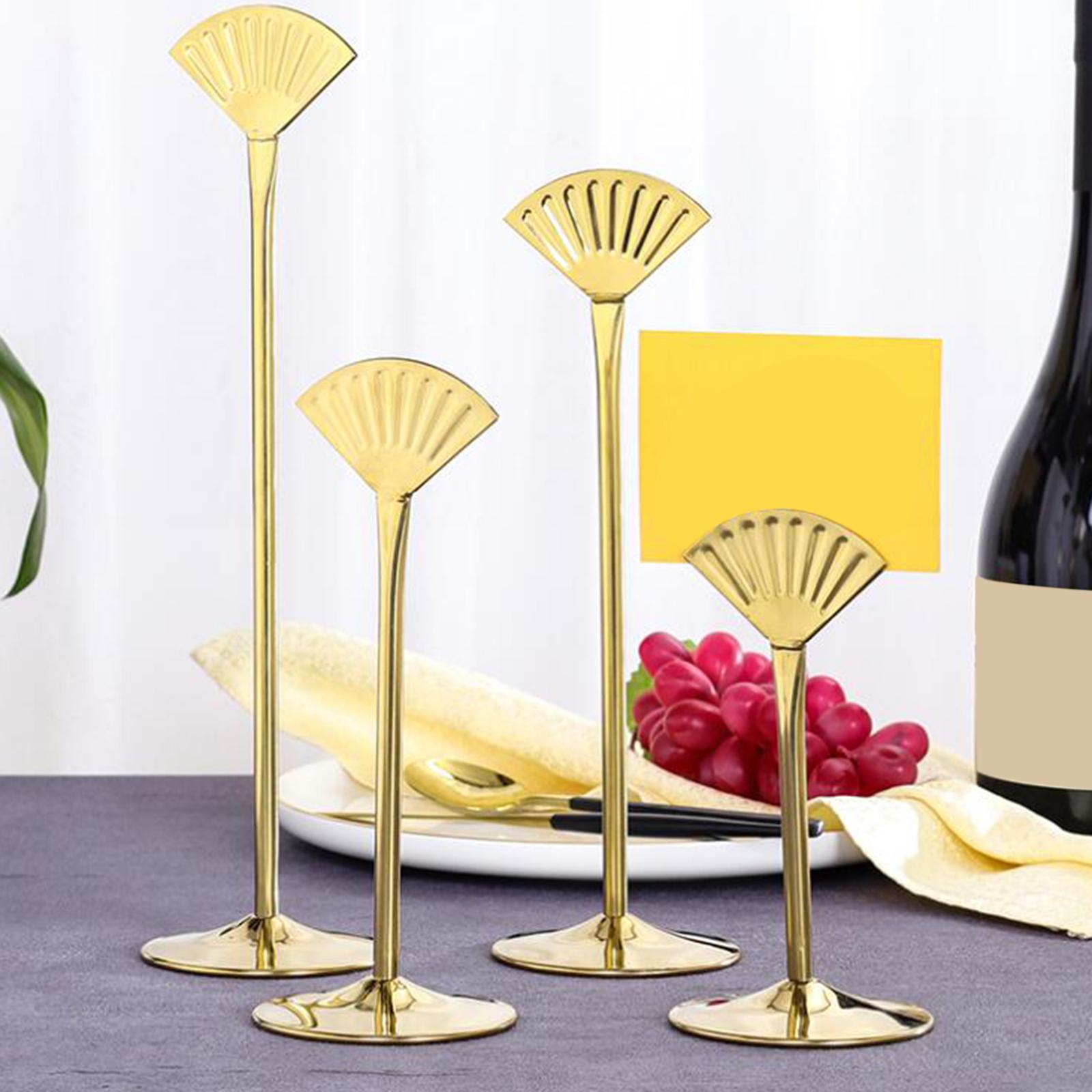 Metal Table Number Holder Home Decor Cute for Wedding Party Table Number Sector Titanium 12in