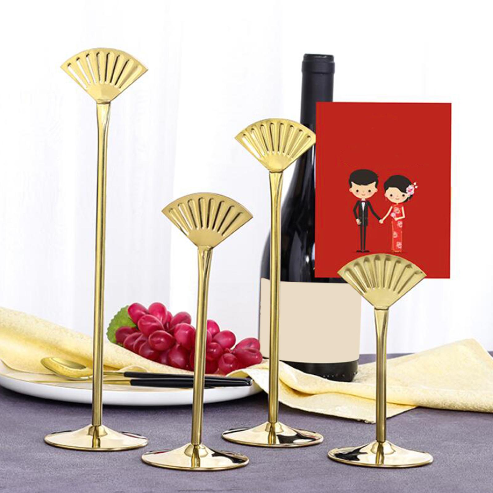 Metal Table Number Holder Home Decor Cute for Wedding Party Table Number Sector Titanium 12in