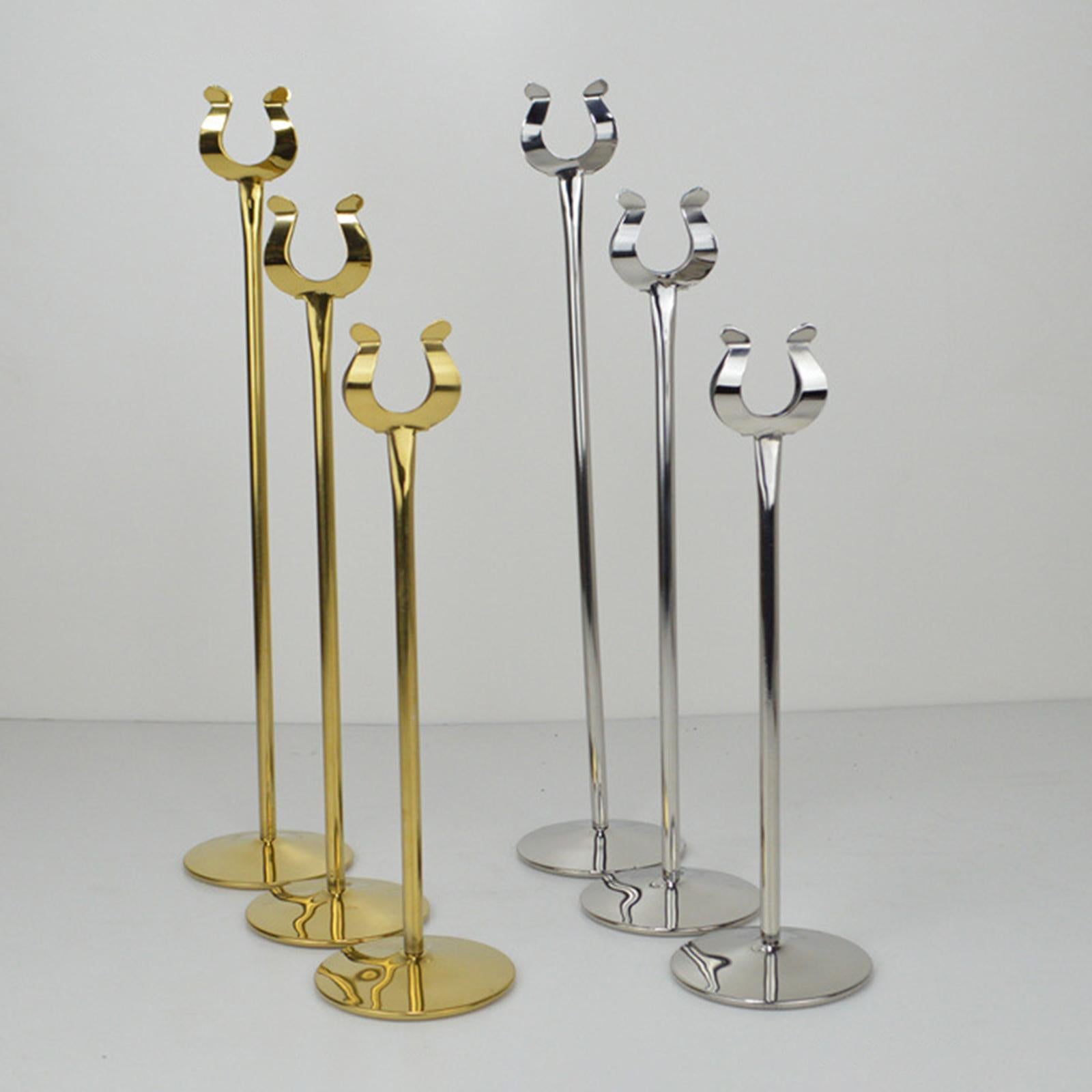 Metal Table Number Holder Home Decor Cute for Wedding Party Table Number U Titanium 10in