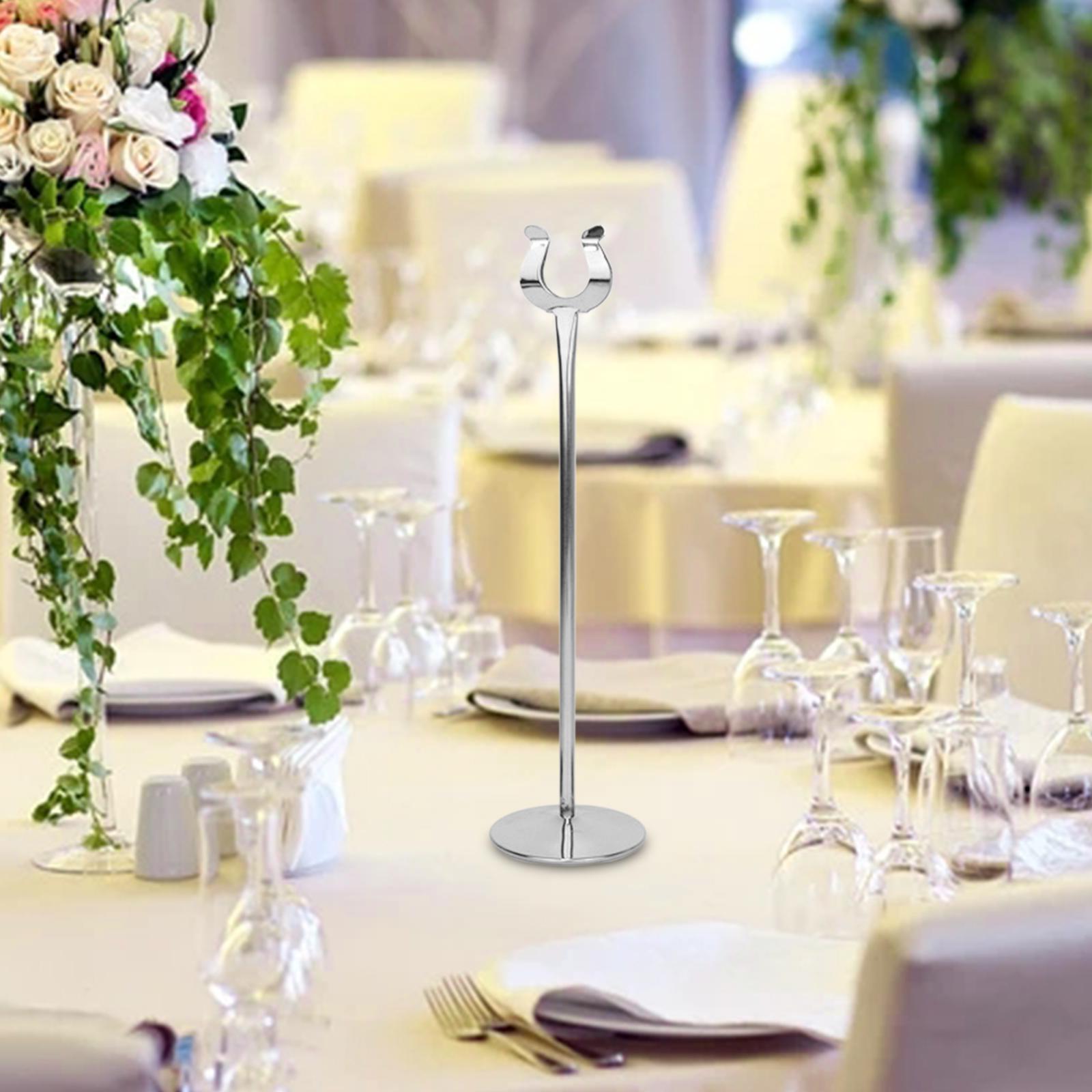 Metal Table Number Holder Home Decor Cute for Wedding Party Table Number U 12in