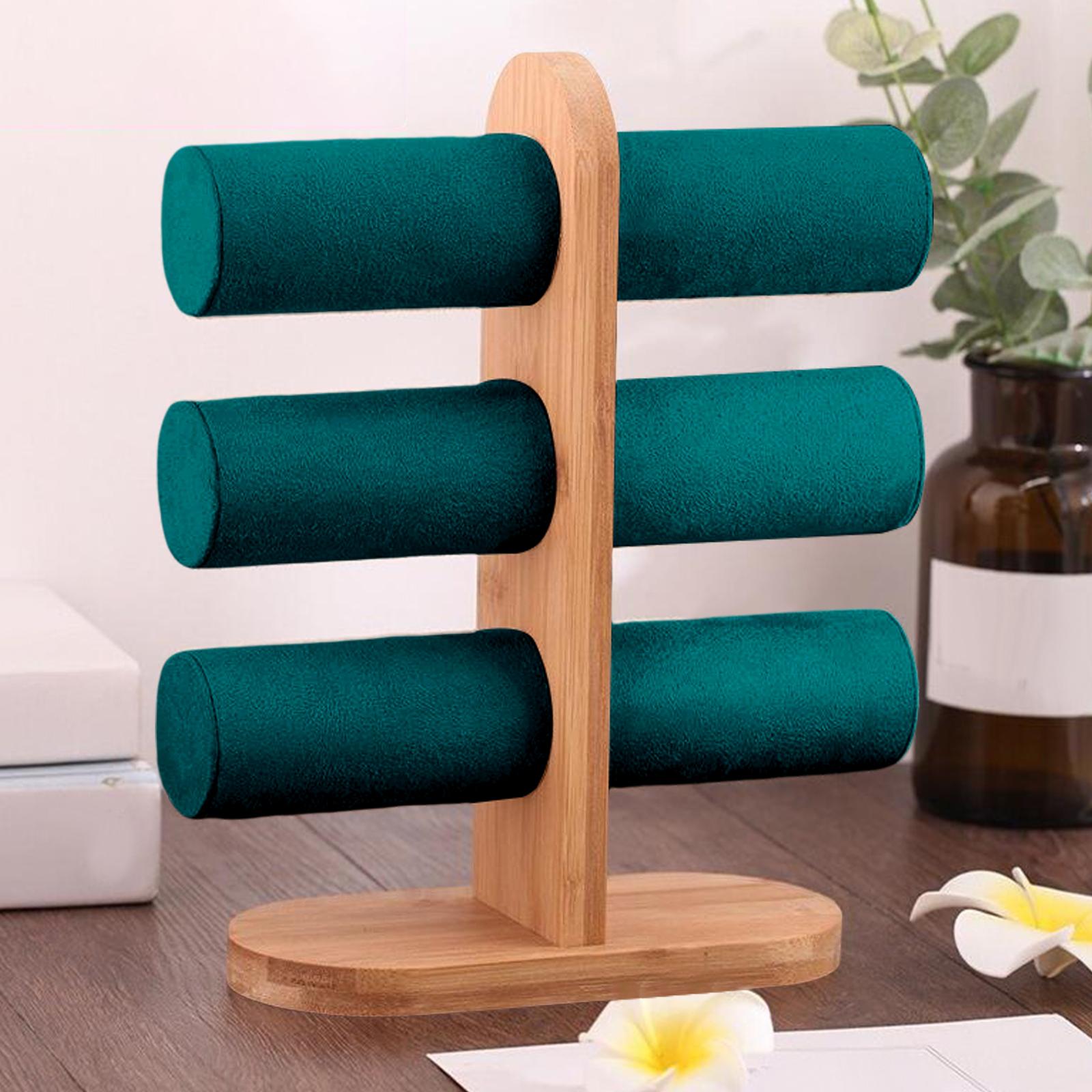 Jewelry Display Rack T Bar Bracelet Rack Wrist Watch Organizer Dark Gr ...