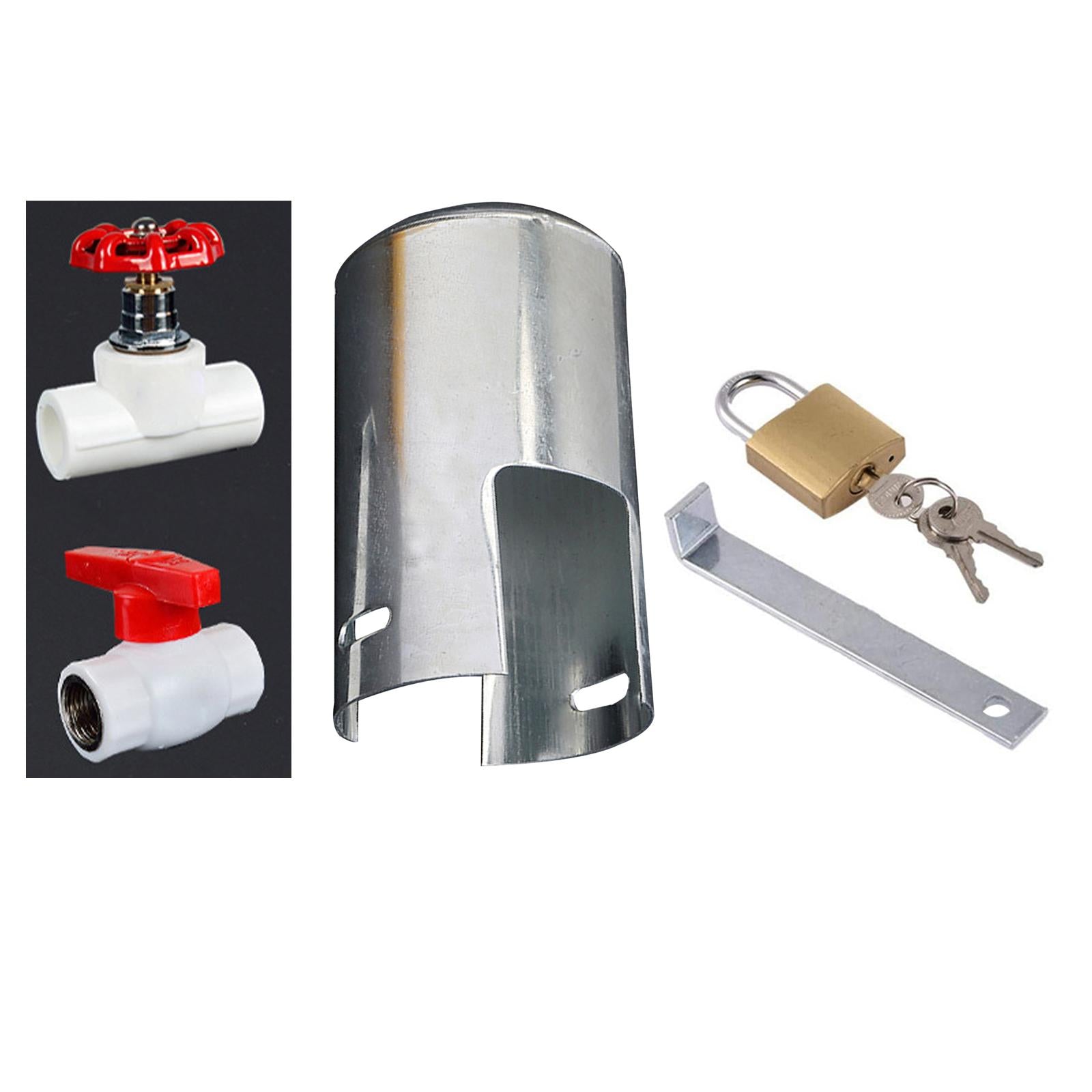 Outdoor Faucet Lock Cover Anti Theft Tap Padlock for Park Double Opening