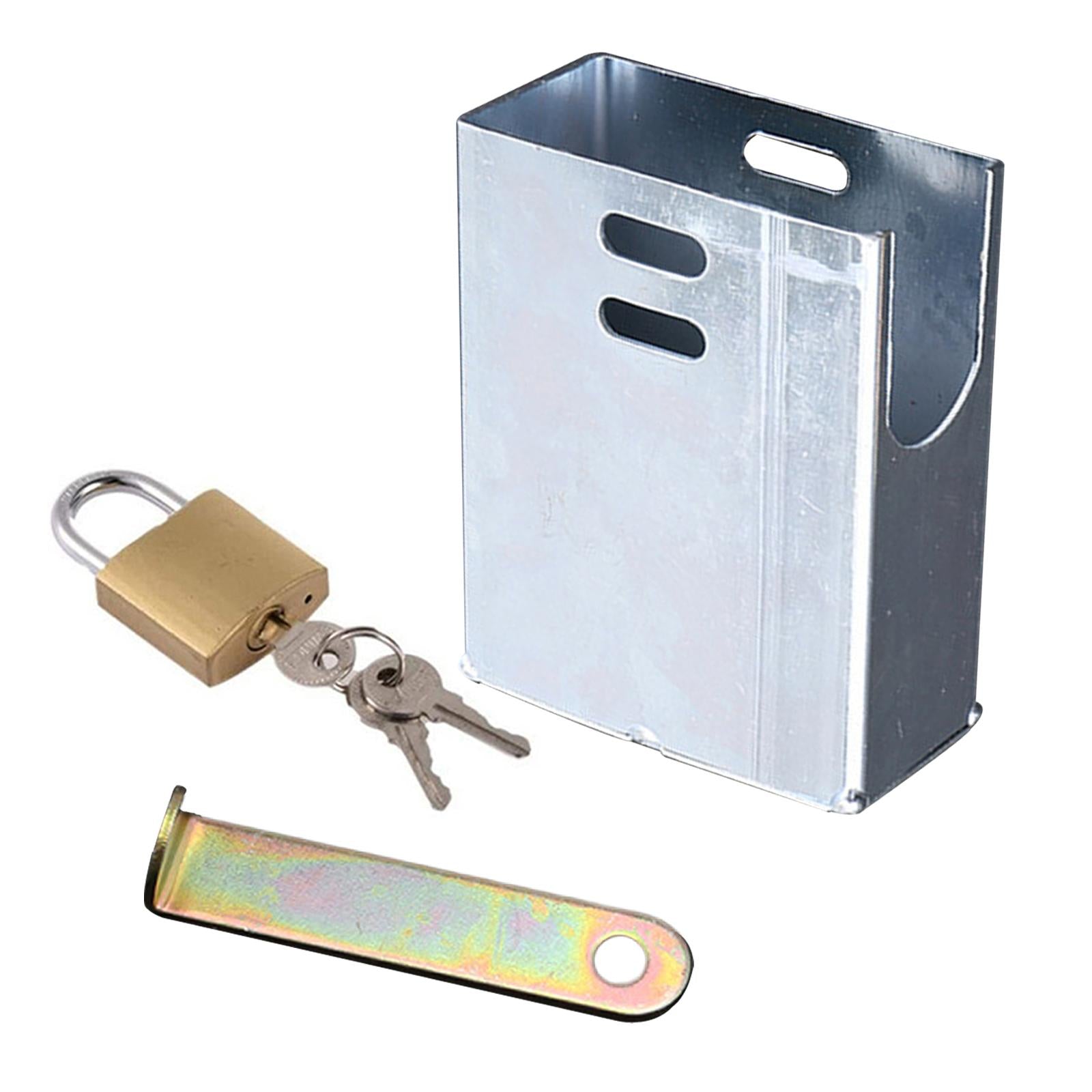 Outdoor Faucet Lock Cover Anti Theft Tap Padlock for Park Silver Square