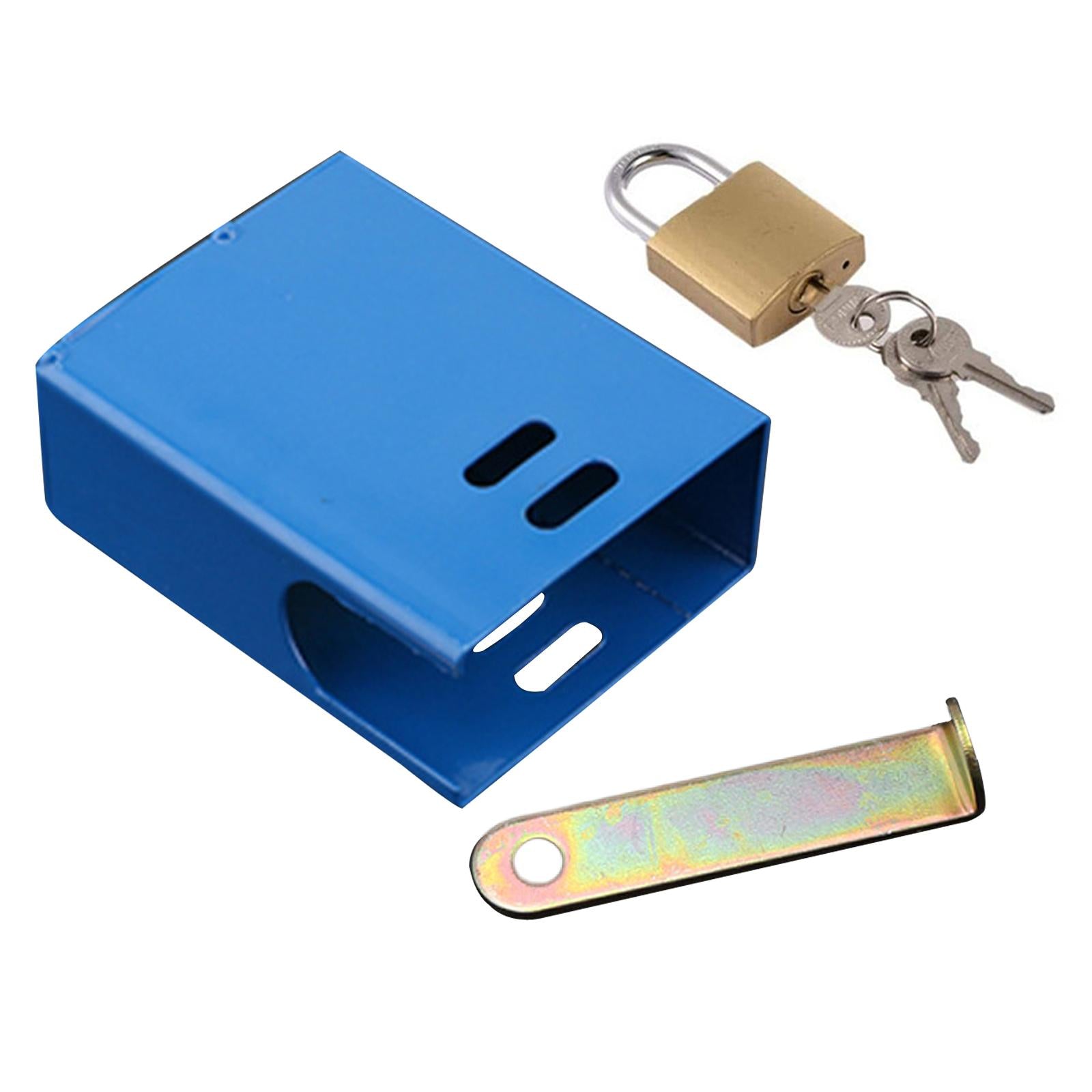 Outdoor Faucet Lock Cover Anti Theft Tap Padlock for Park Blue Square