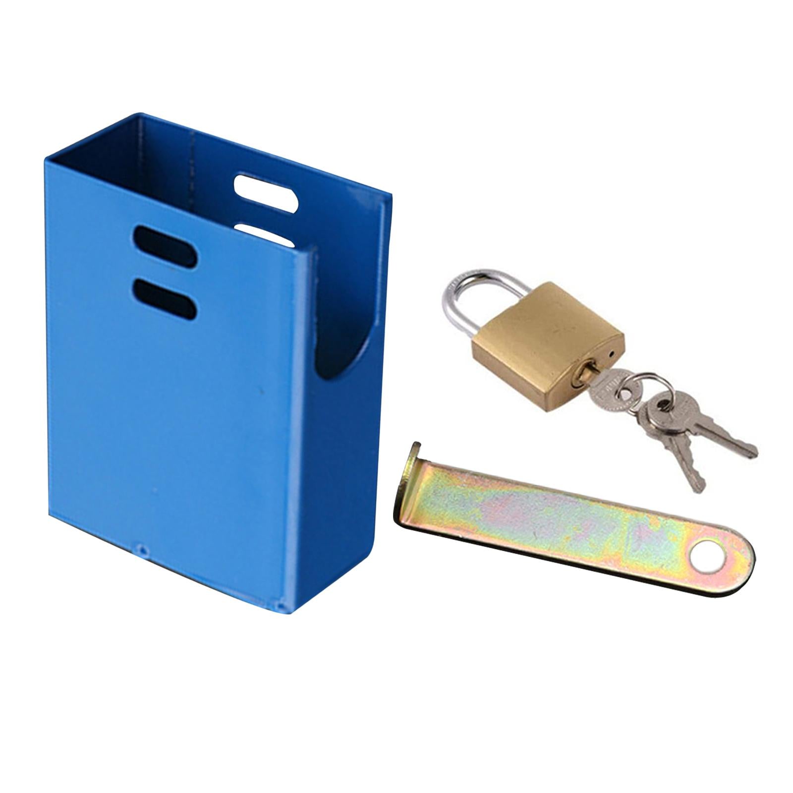 Outdoor Faucet Lock Cover Anti Theft Tap Padlock for Park Blue Square