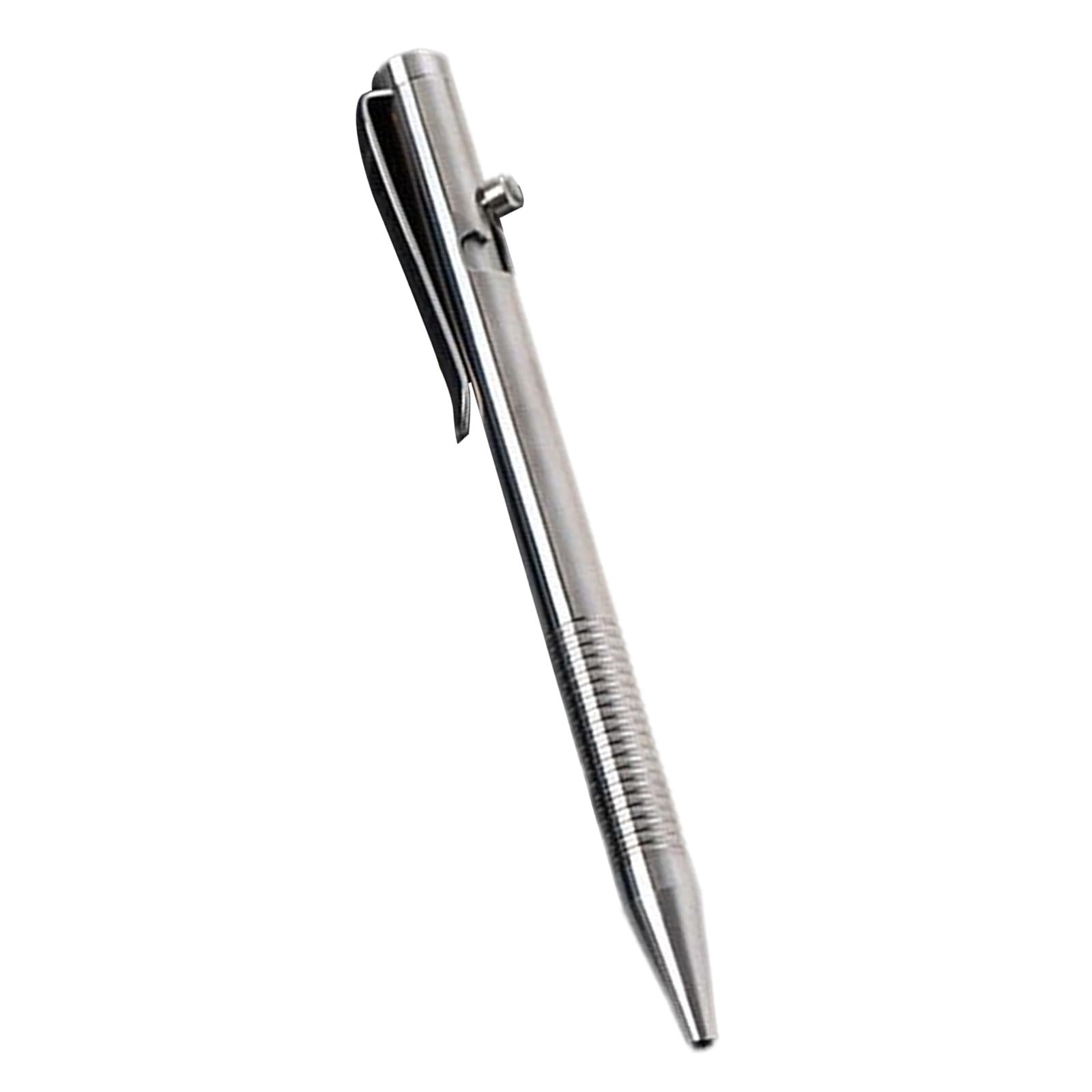Retractable Ballpoint Pen Titanium Alloy Rollerball Pen Writing Bright Light