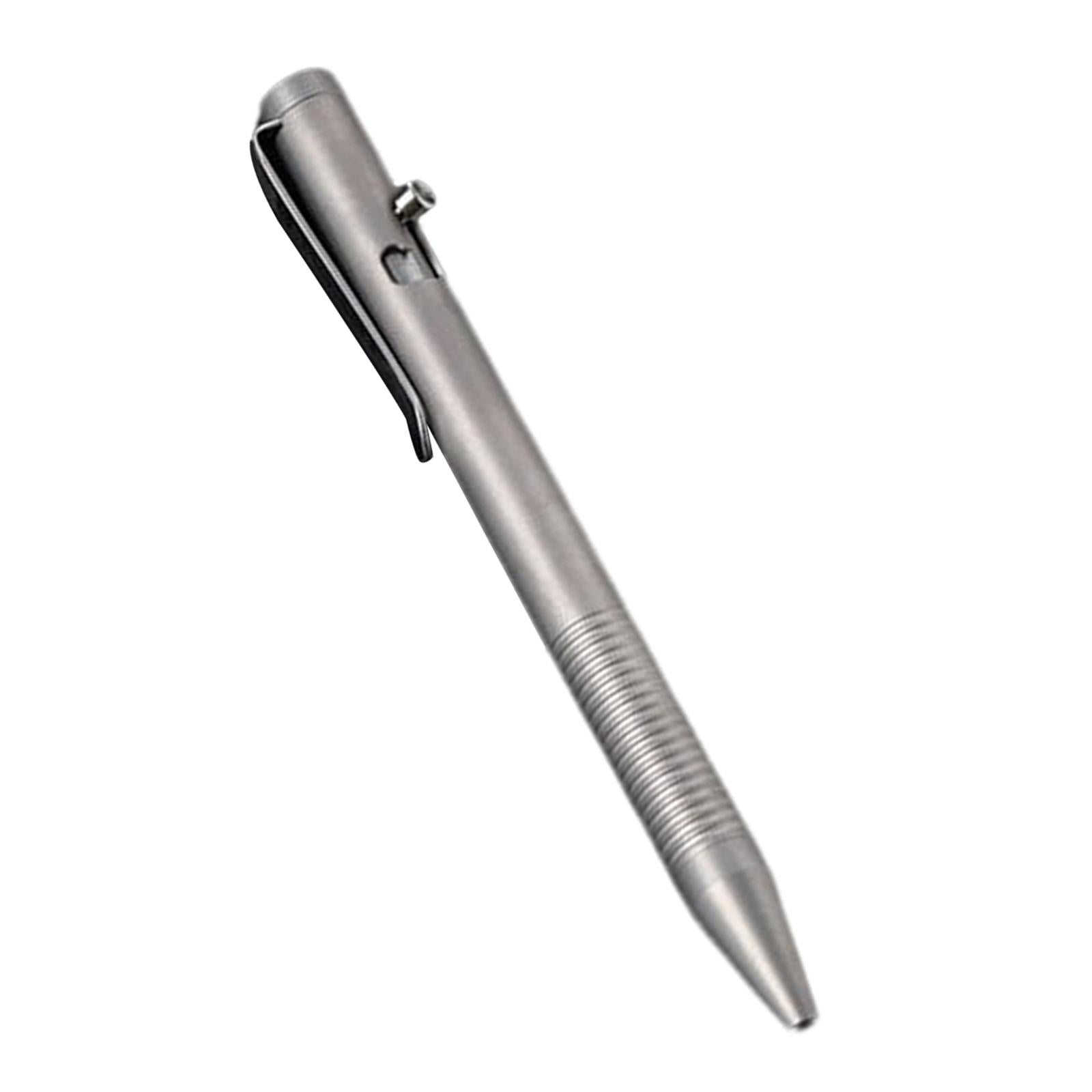 Retractable Ballpoint Pen Titanium Alloy Rollerball Pen Writing Frosted