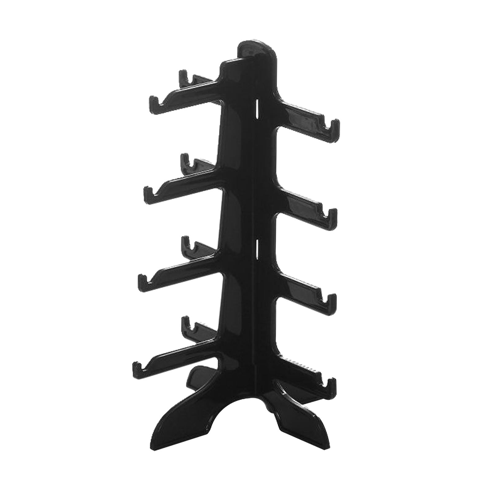 Sunglasses Showcase Durable Storage Eyewear Glasses Show Stand for Home Shop black