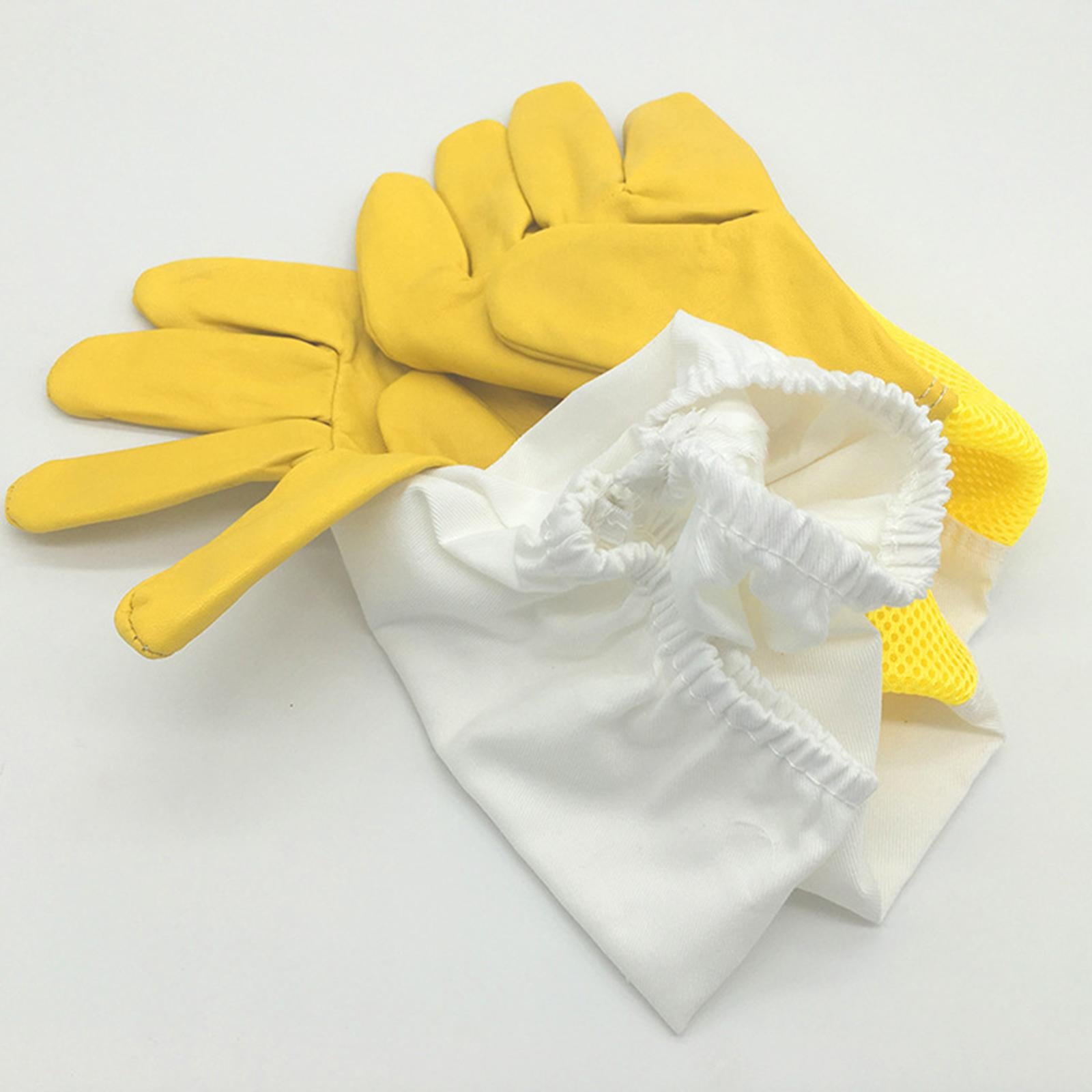 Beekeeping Gloves Beekeeper Gloves for Garden Work Cactus Rose Pruning Yellow