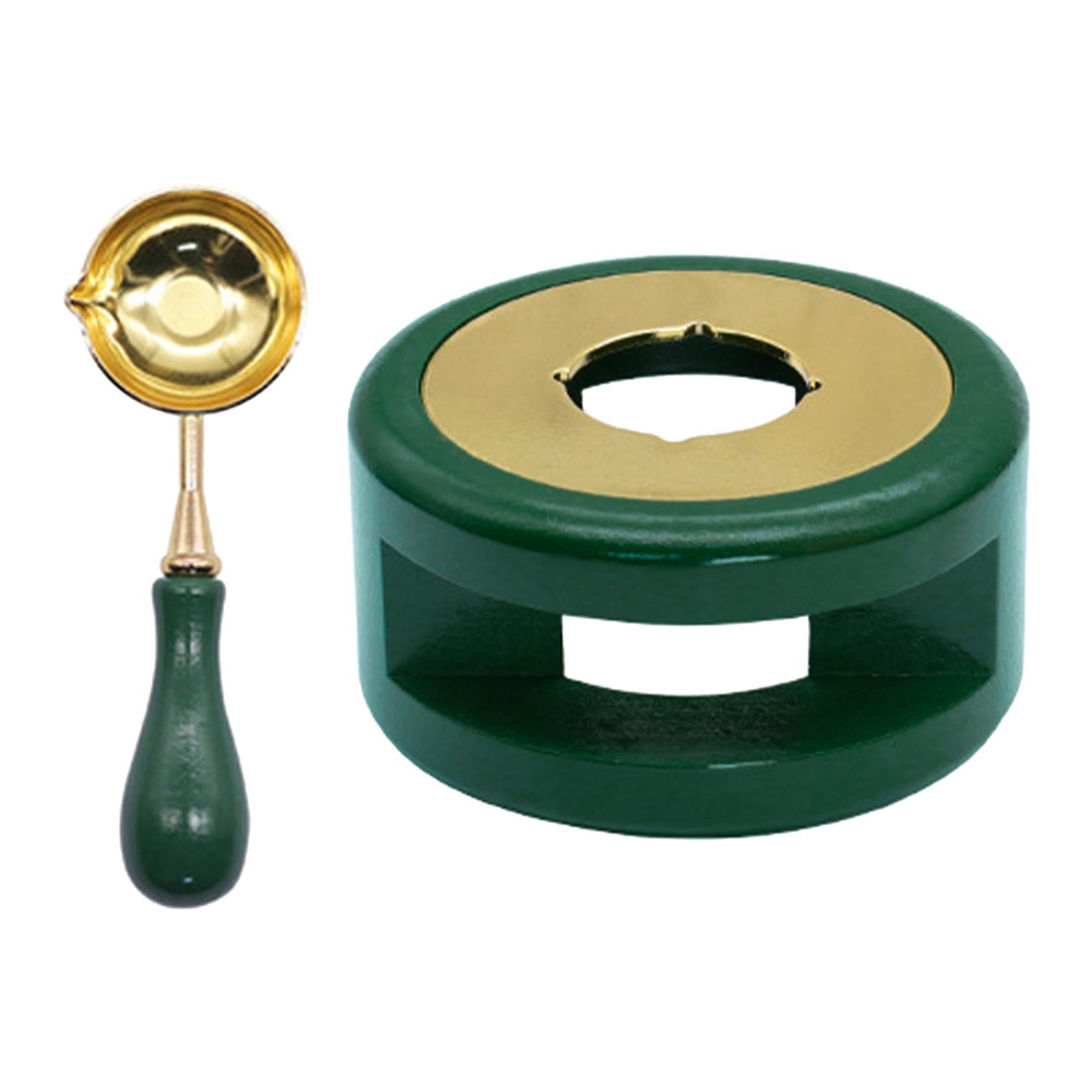 Seal Wax Melting Furnace Tool Wax Seal Spoon Holder for Envelope  Green