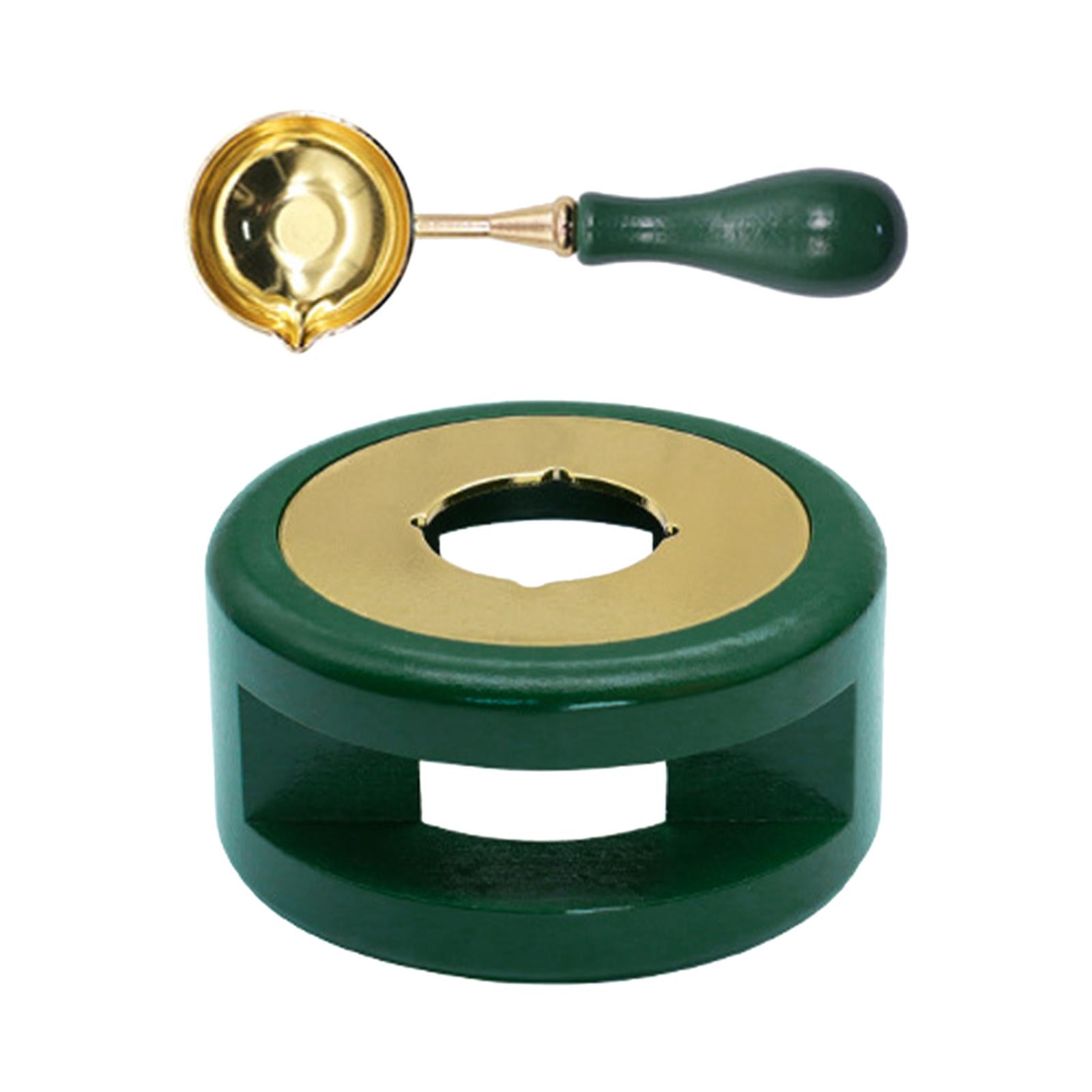 Seal Wax Melting Furnace Tool Wax Seal Spoon Holder for Envelope  Green