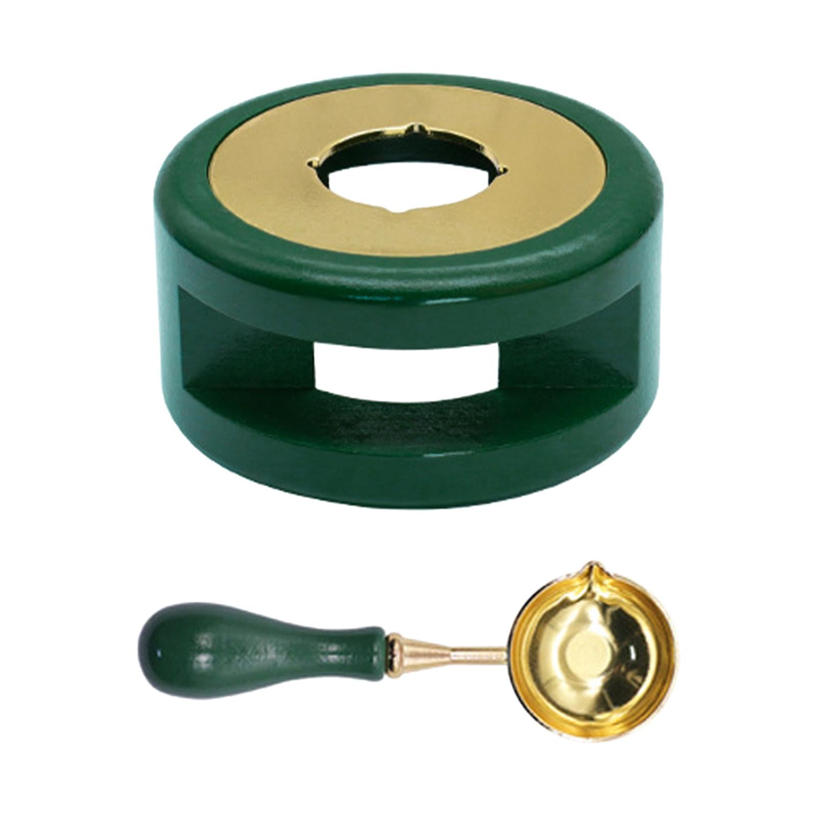 Seal Wax Melting Furnace Tool Wax Seal Spoon Holder for Envelope  Green