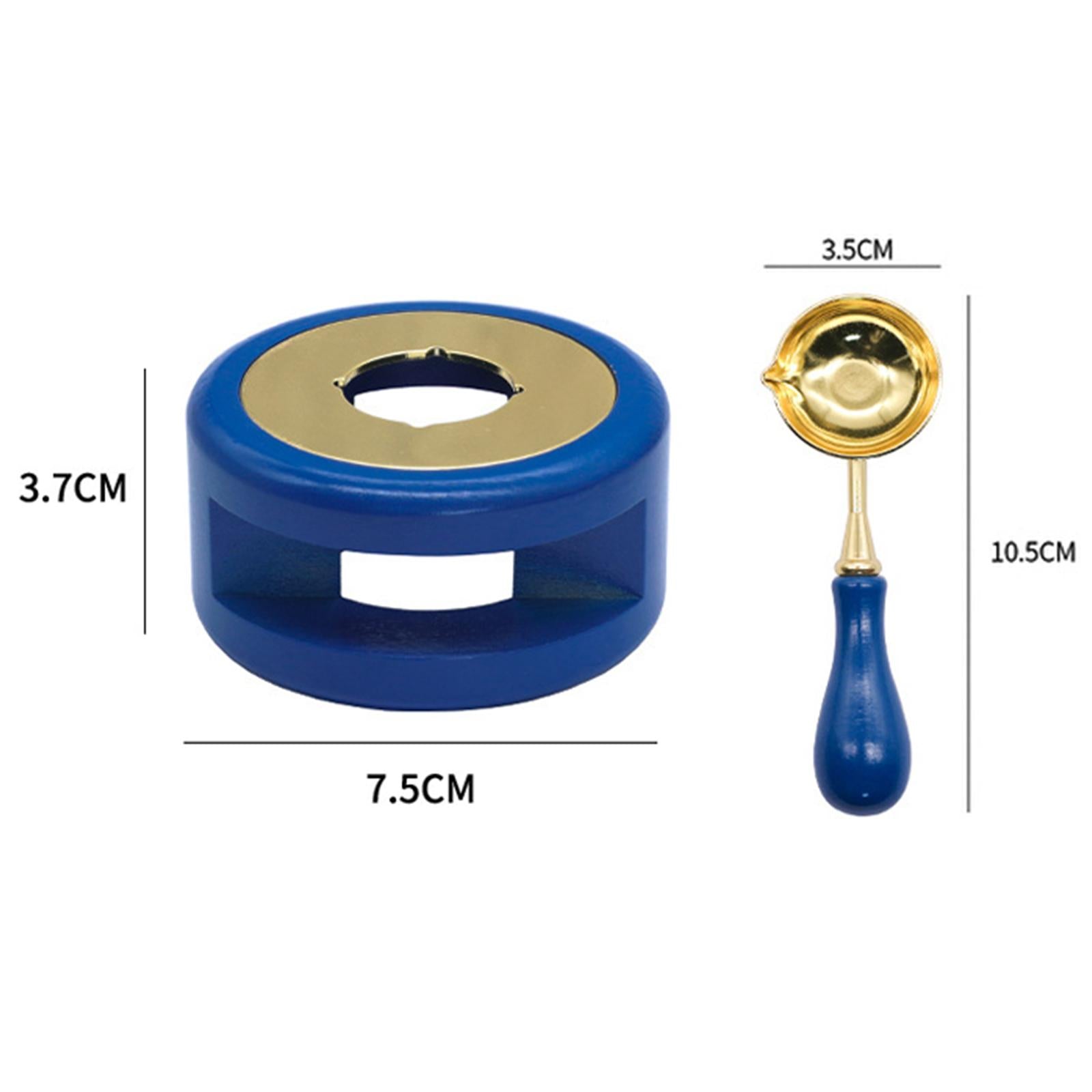 Seal Wax Melting Furnace Tool Wax Seal Spoon Holder for Envelope  Blue