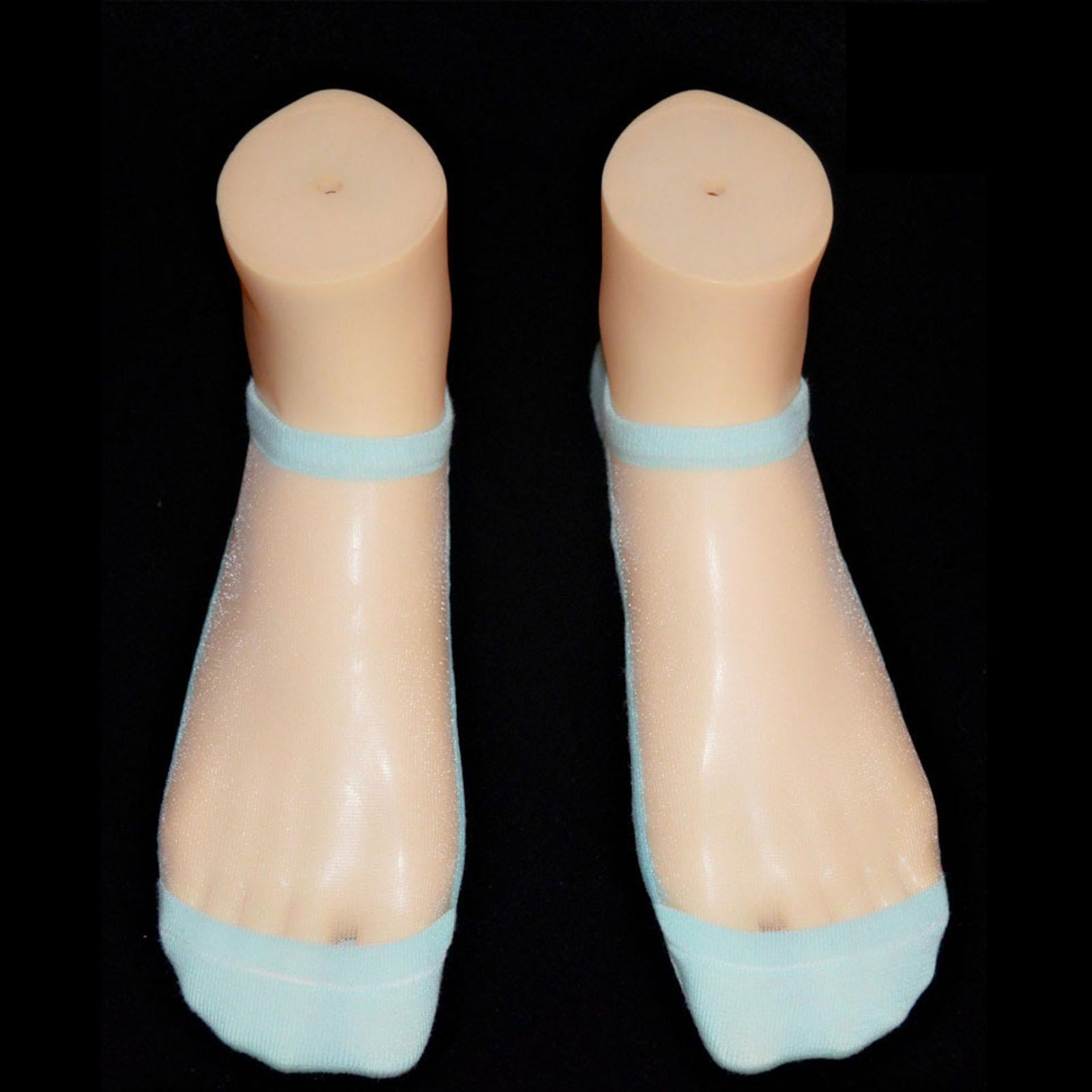 PVC Mannequin Adult Feet Ankle Bracelet Foot Left and Right for Toe Rings Normal