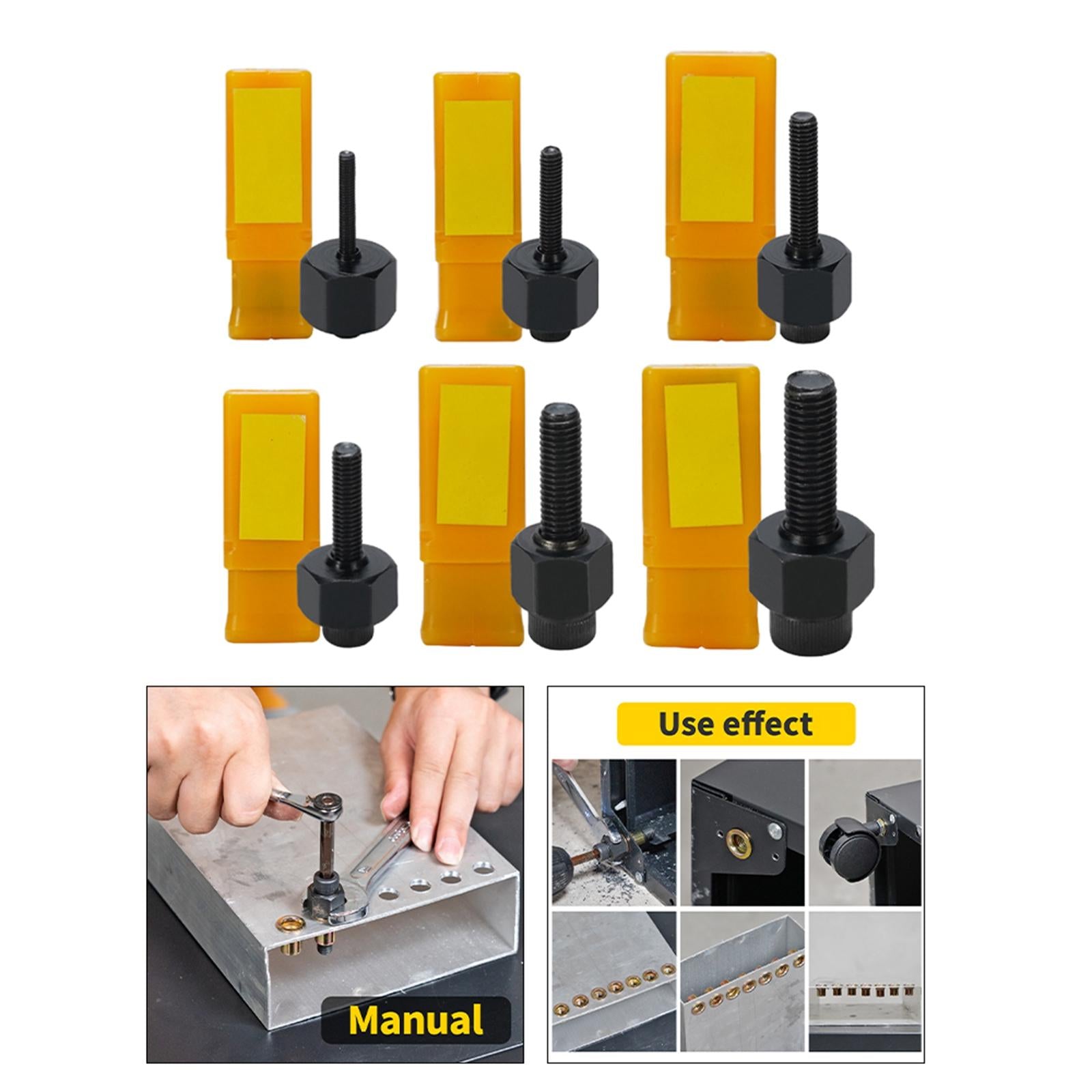Cordless Riveting Drill Adapter Head M3-M10 Steel for Air Rivet Gun Kit M3